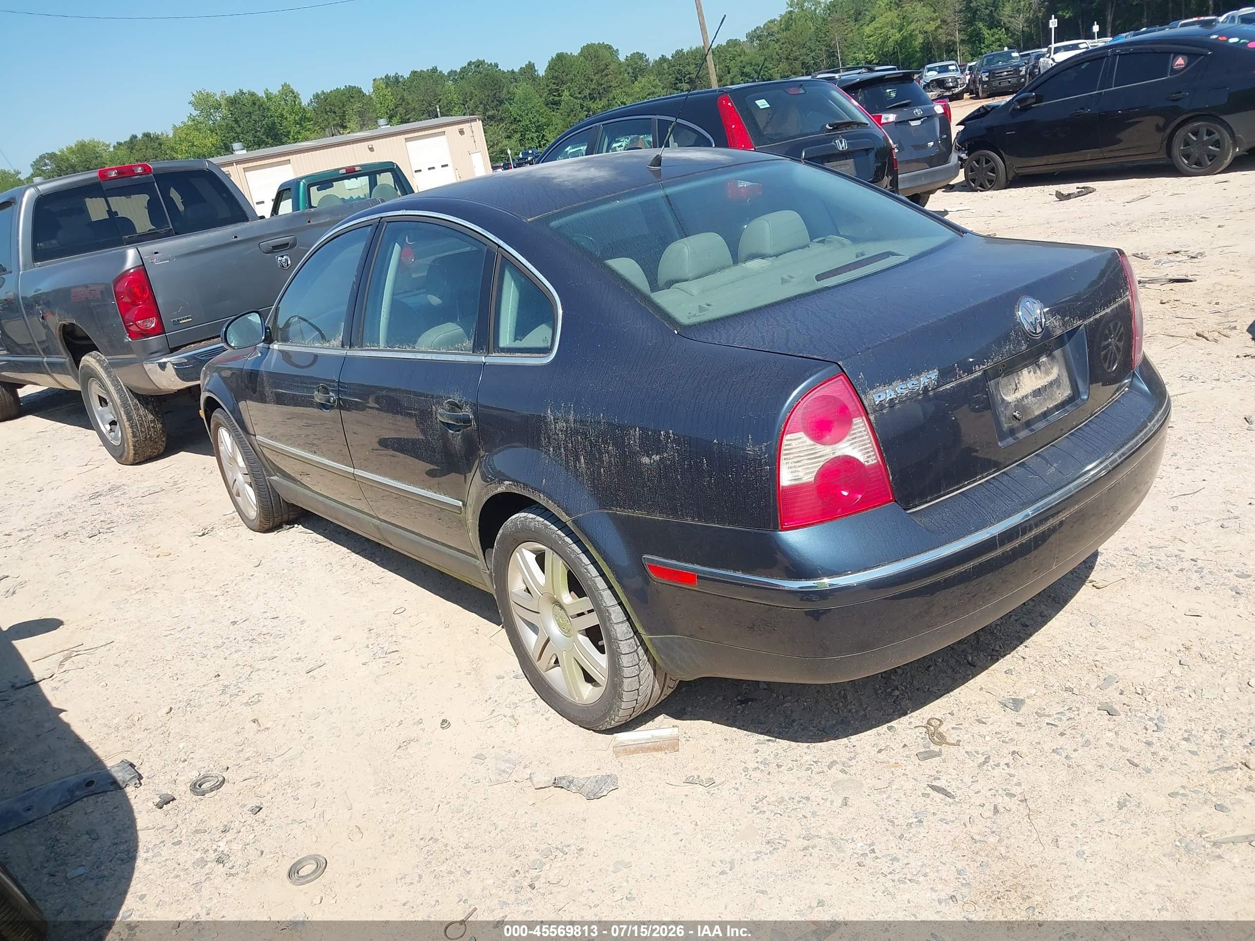 2005 Volkswagen Passat Gls 1.8t Blue vin: WVWAD63B25E045296
