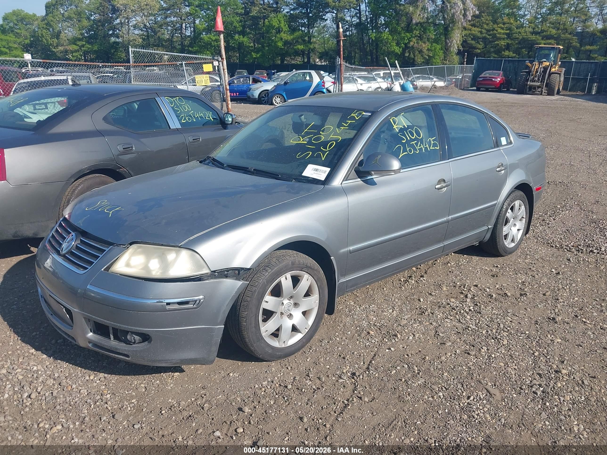 2005 Volkswagen Passat Gls 1.8t Gray vin: WVWAD63B55P002897