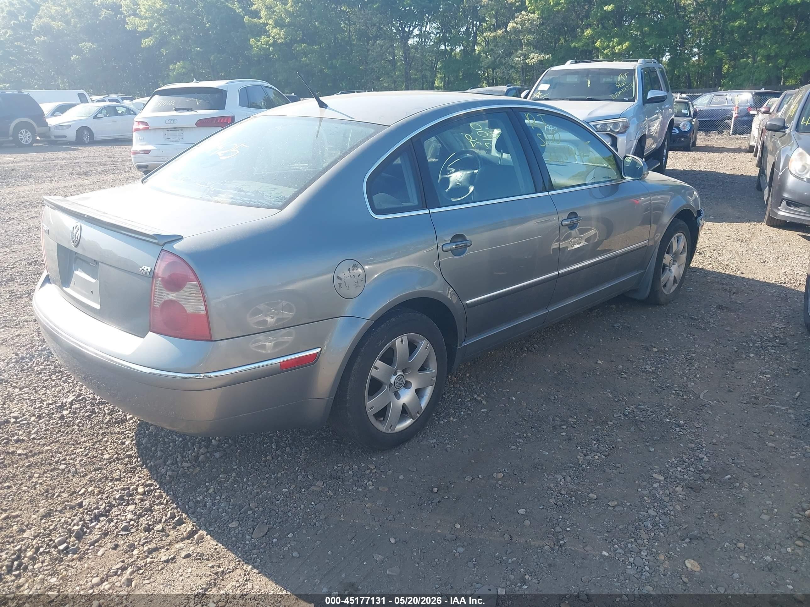 2005 Volkswagen Passat Gls 1.8t Gray vin: WVWAD63B55P002897