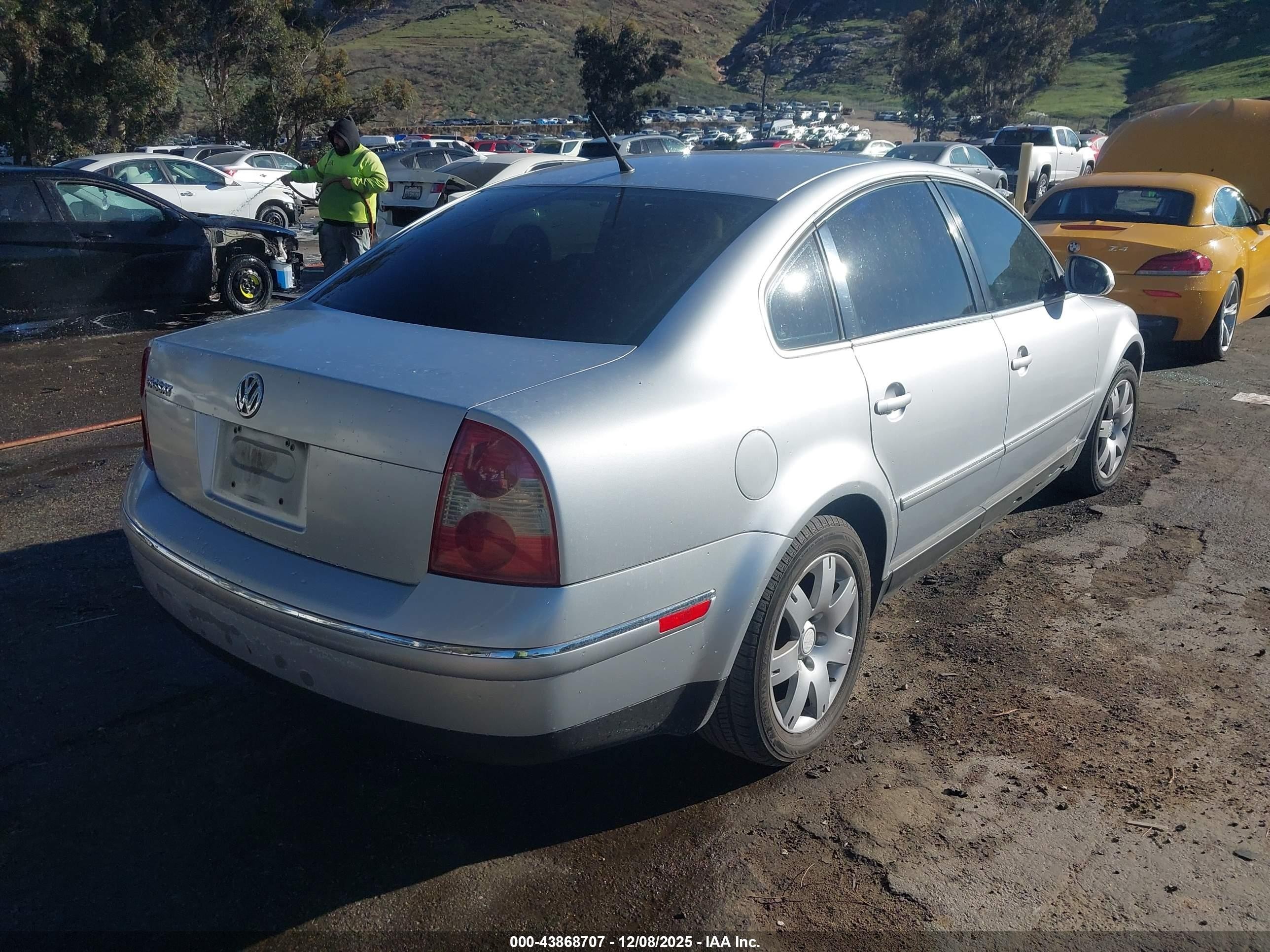 2005 Volkswagen Passat Gls 1.8t Silver vin: WVWAD63B95E061561