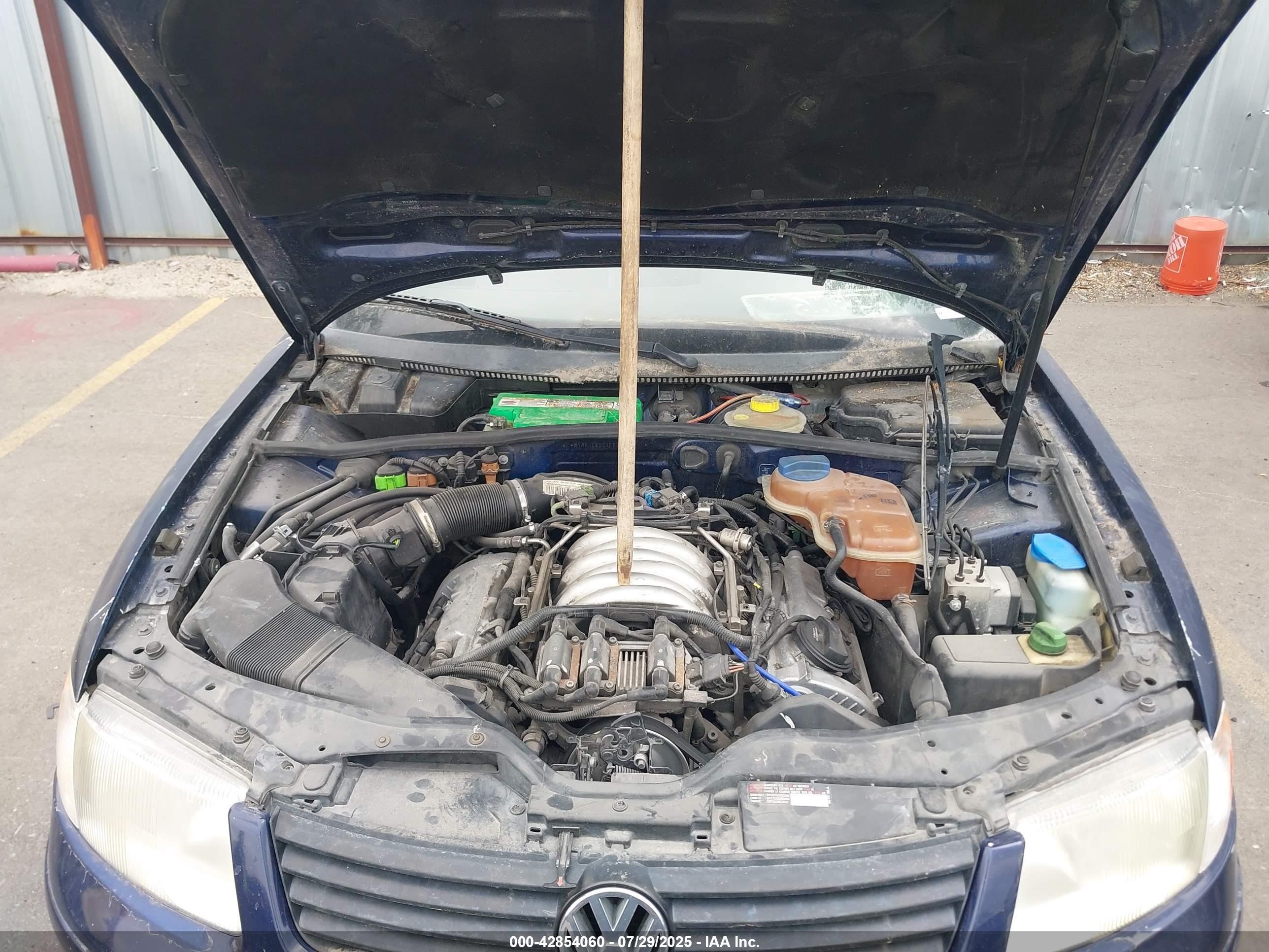 2001 Volkswagen Passat Gls V6 Blue vin: WVWAH63B61P027046