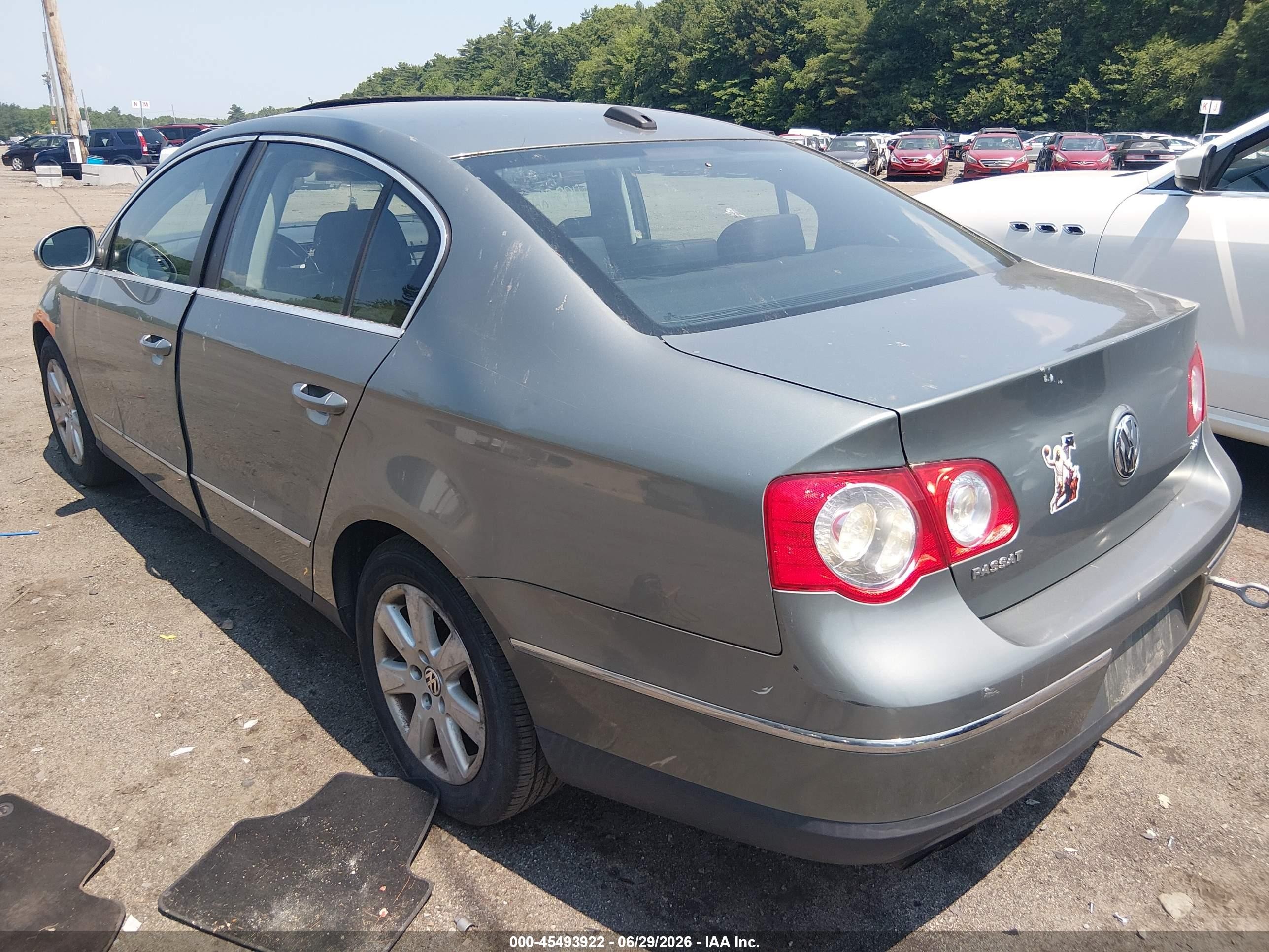 2006 Volkswagen Passat 2.0t Gray vin: WVWAK73C06P139896