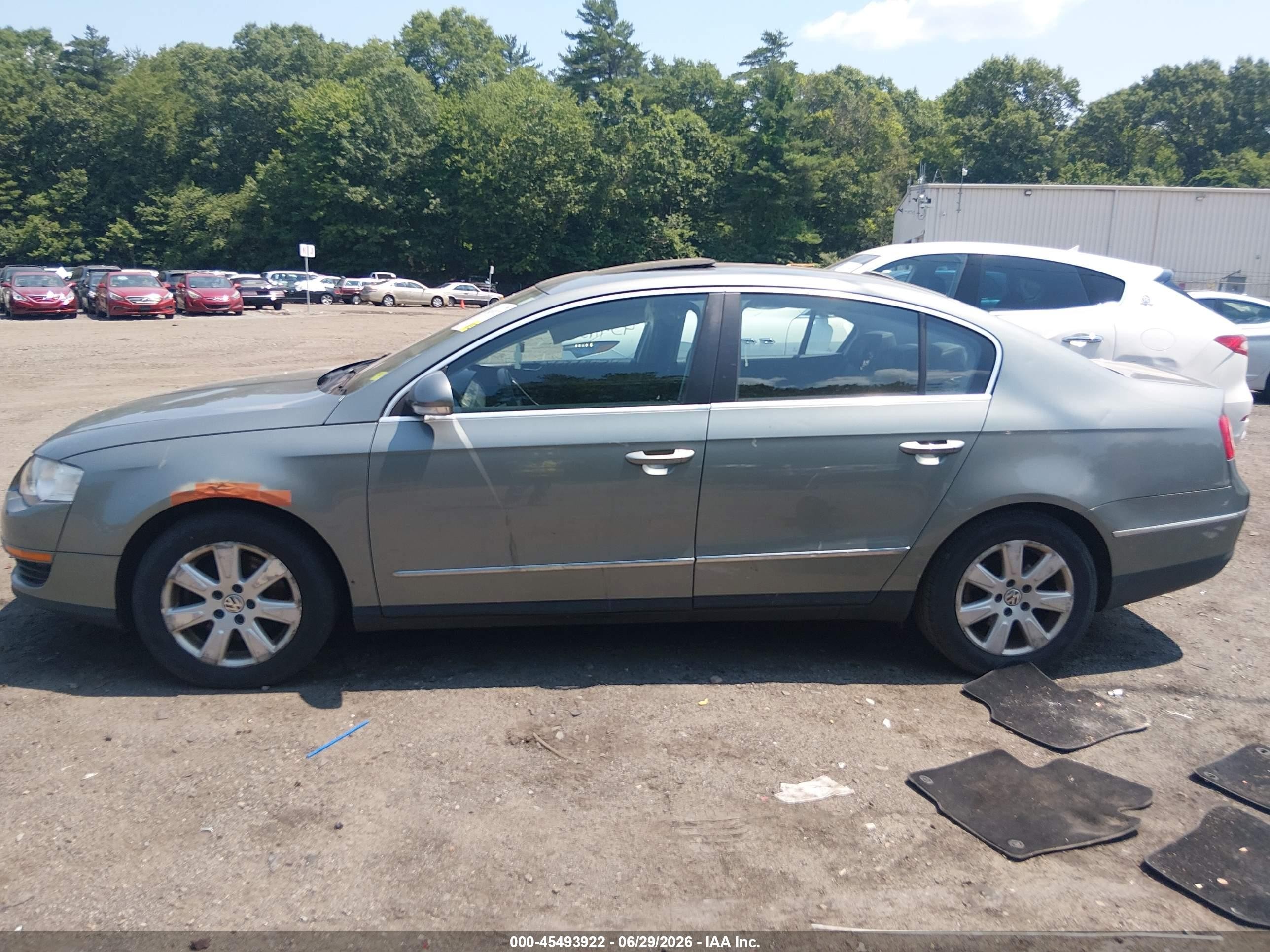 2006 Volkswagen Passat 2.0t Gray vin: WVWAK73C06P139896