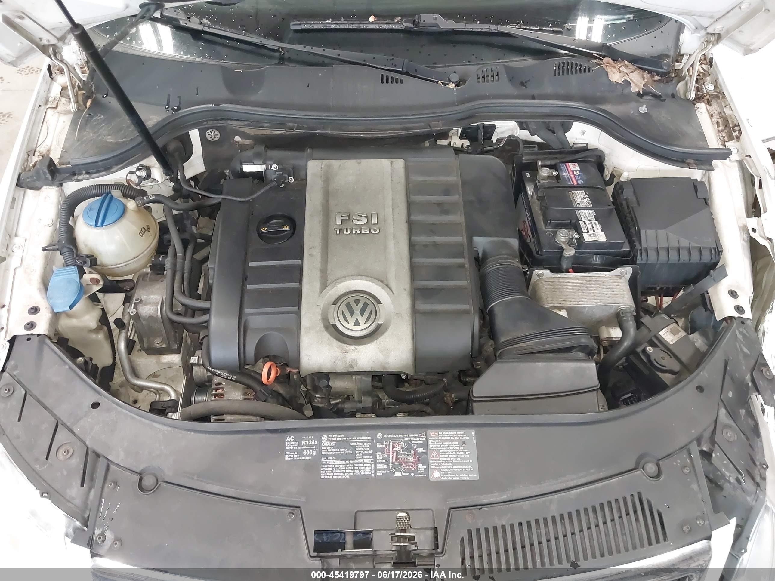 2007 Volkswagen Passat 2.0t Wolfsburg Edition White vin: WVWAK73C07P137261