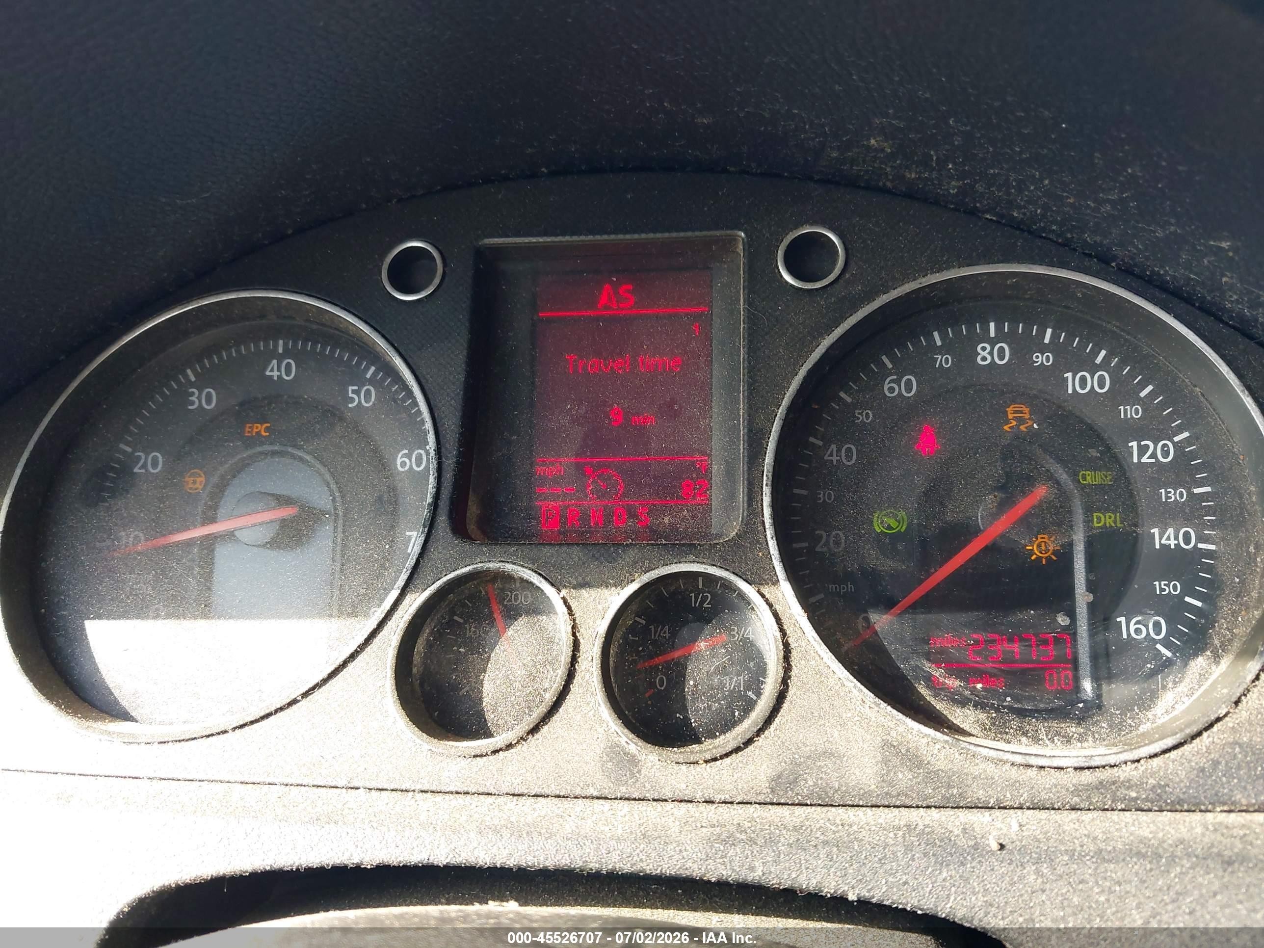 2007 Volkswagen Passat   Black vin: WVWAK73C47P128577