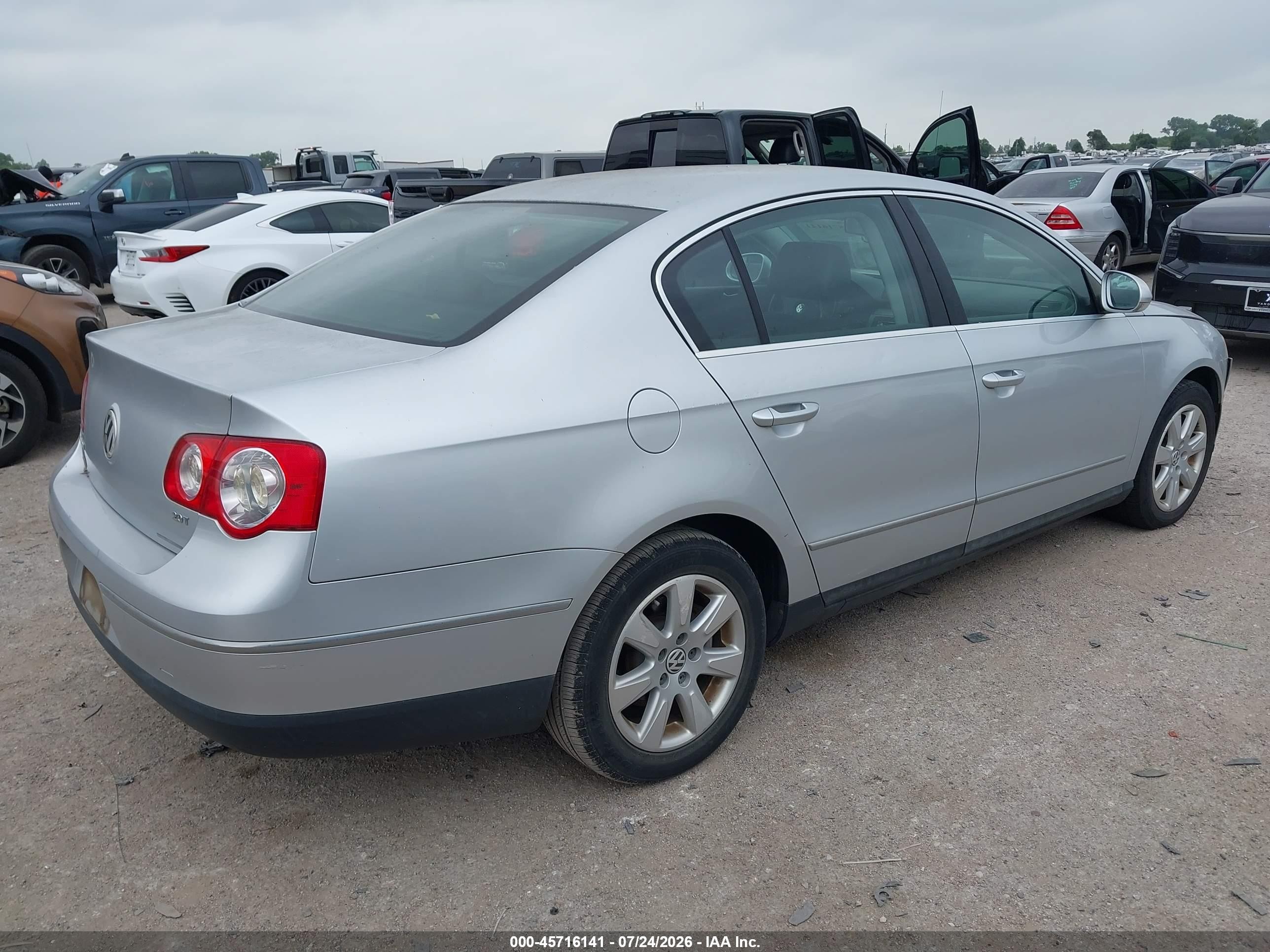 2006 Volkswagen Passat 2.0t Silver vin: WVWAK73C56P059168