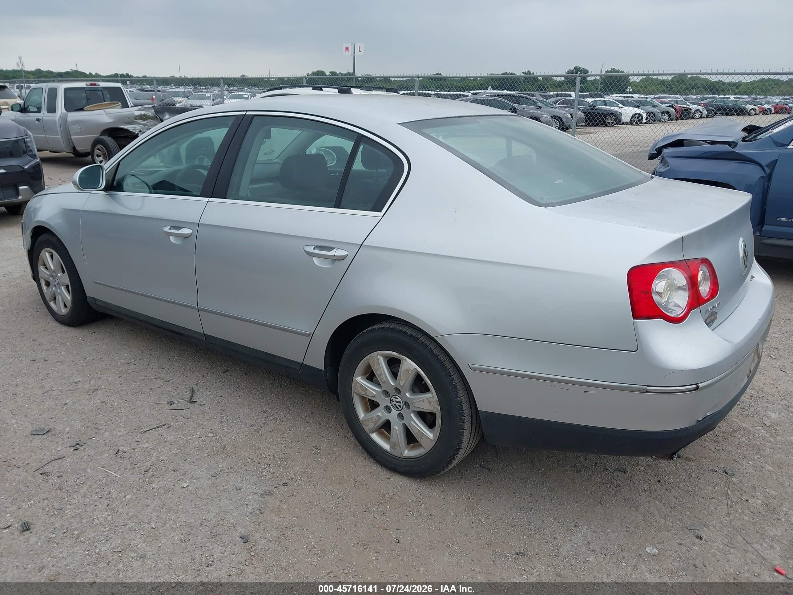 2006 Volkswagen Passat 2.0t Silver vin: WVWAK73C56P059168