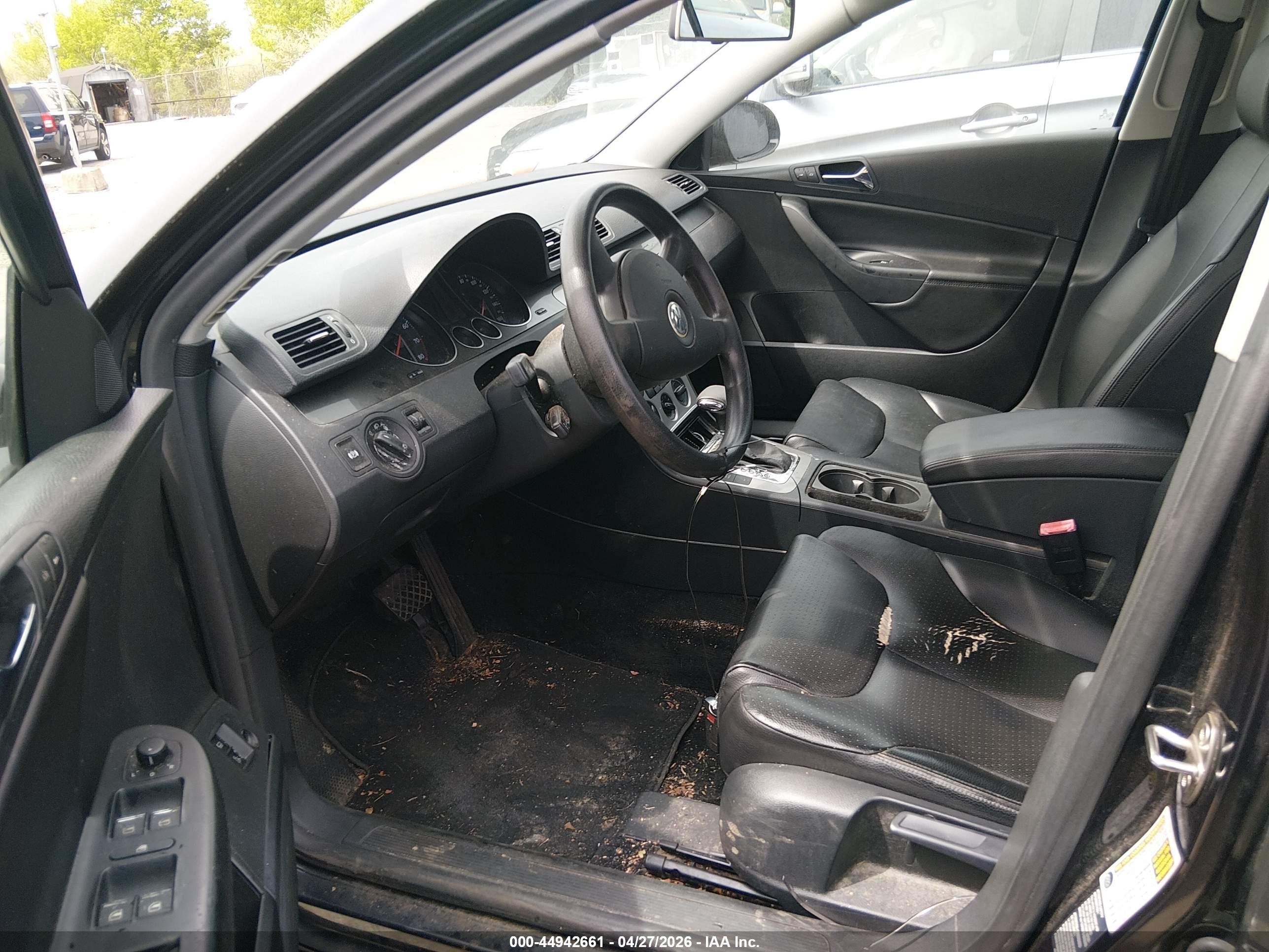 2006 Volkswagen Passat Value Edition Black vin: WVWAK73C86P216689