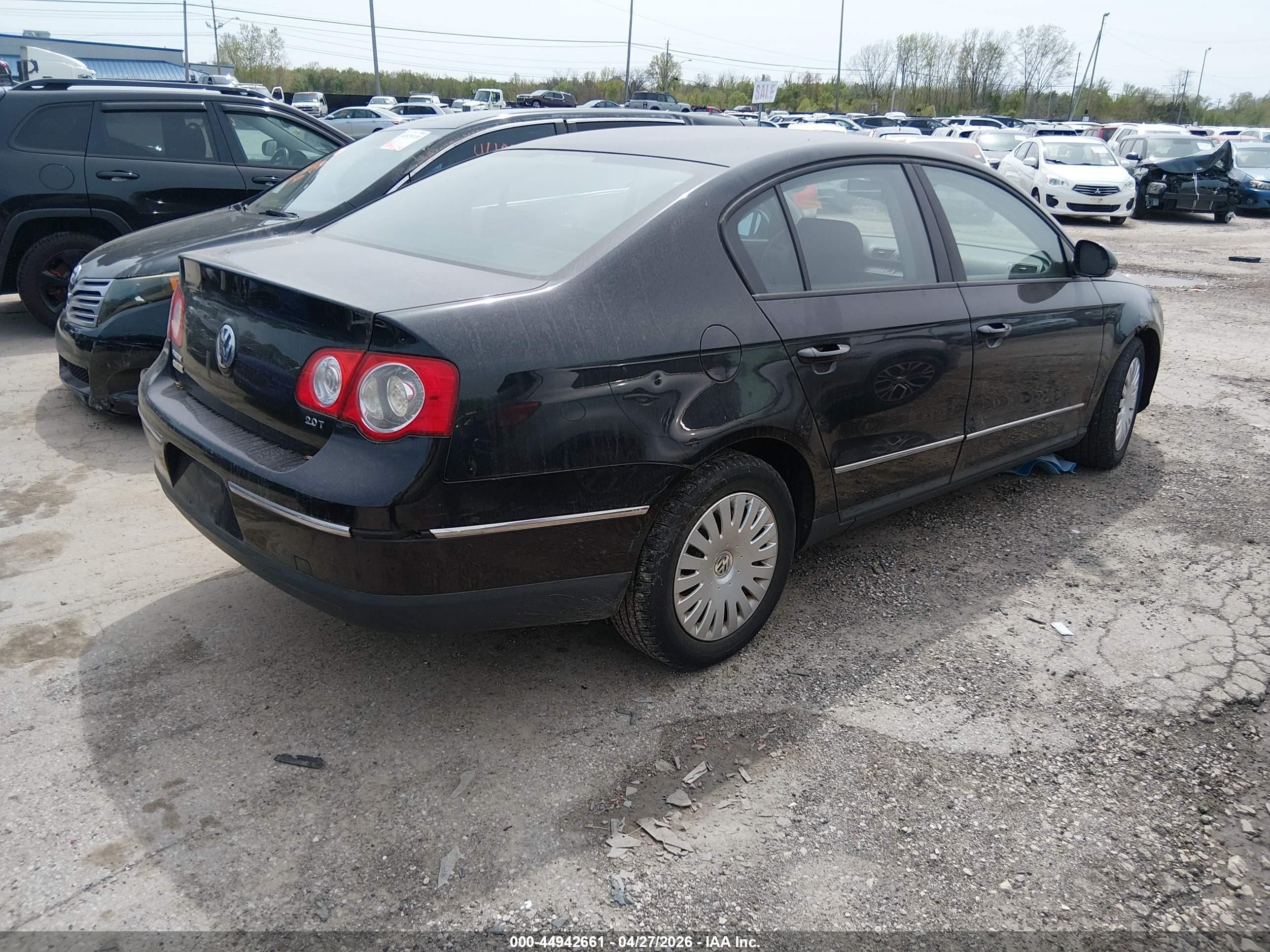 2006 Volkswagen Passat Value Edition Black vin: WVWAK73C86P216689