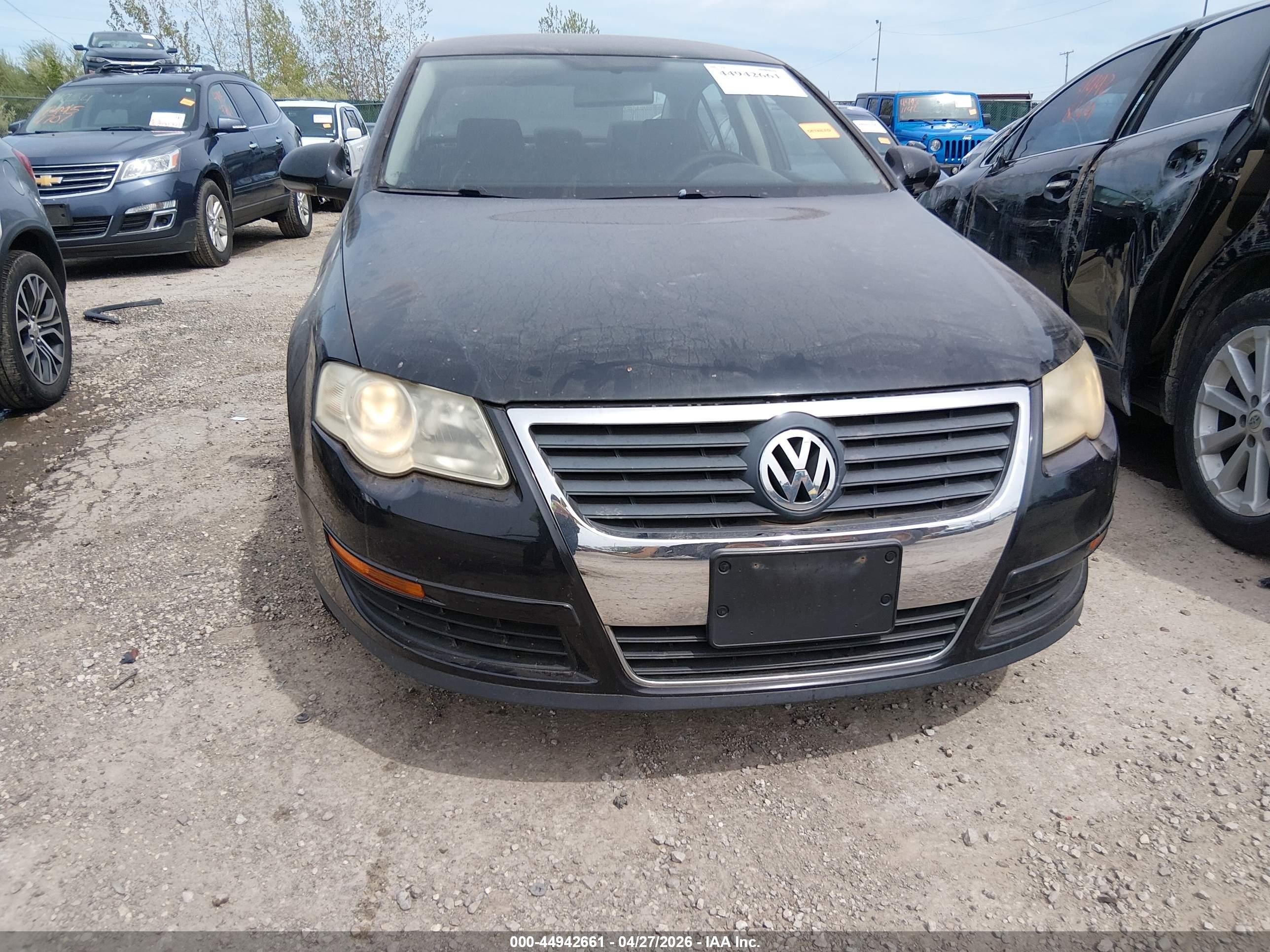 2006 Volkswagen Passat Value Edition Black vin: WVWAK73C86P216689