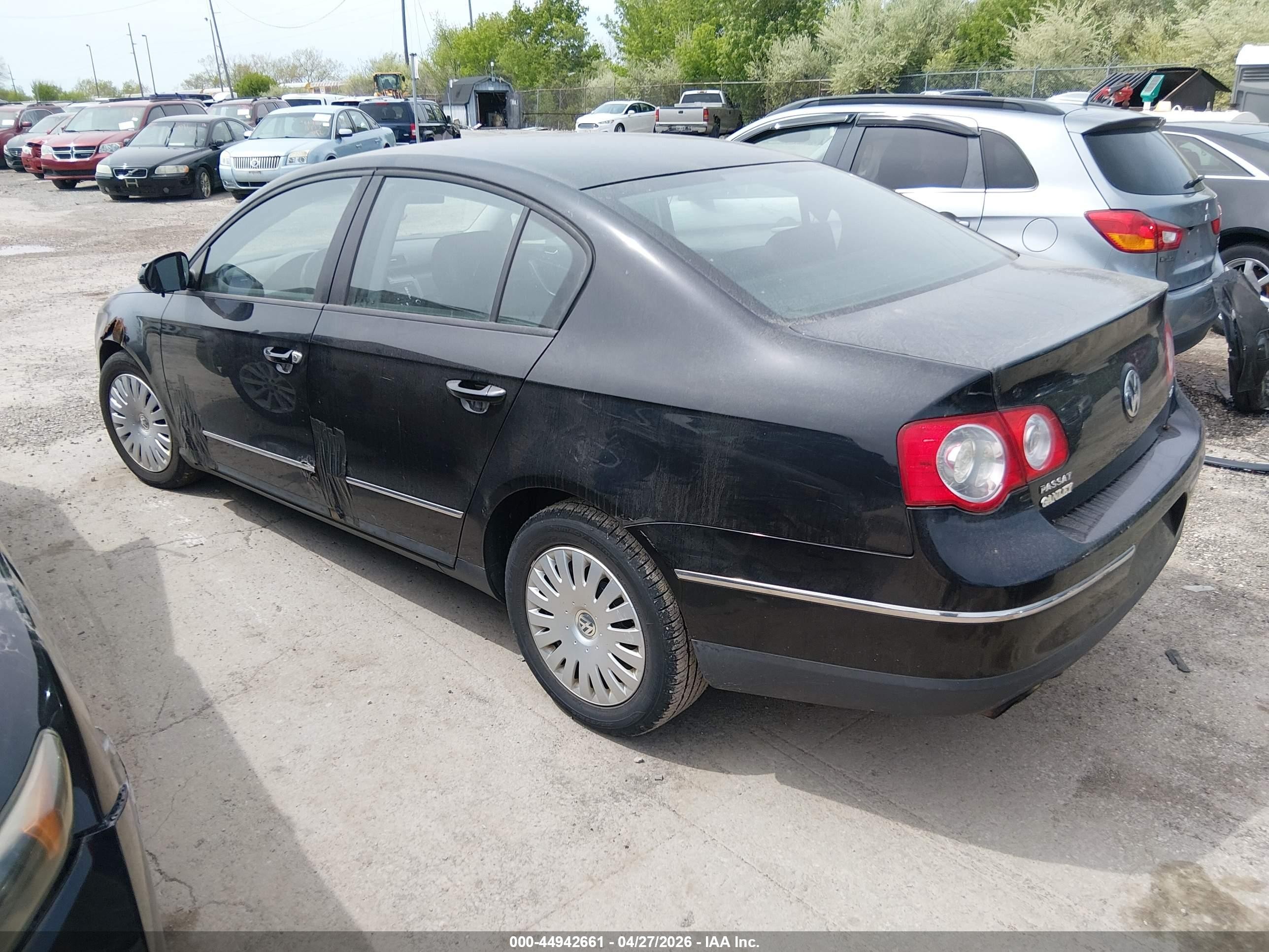 2006 Volkswagen Passat Value Edition Black vin: WVWAK73C86P216689