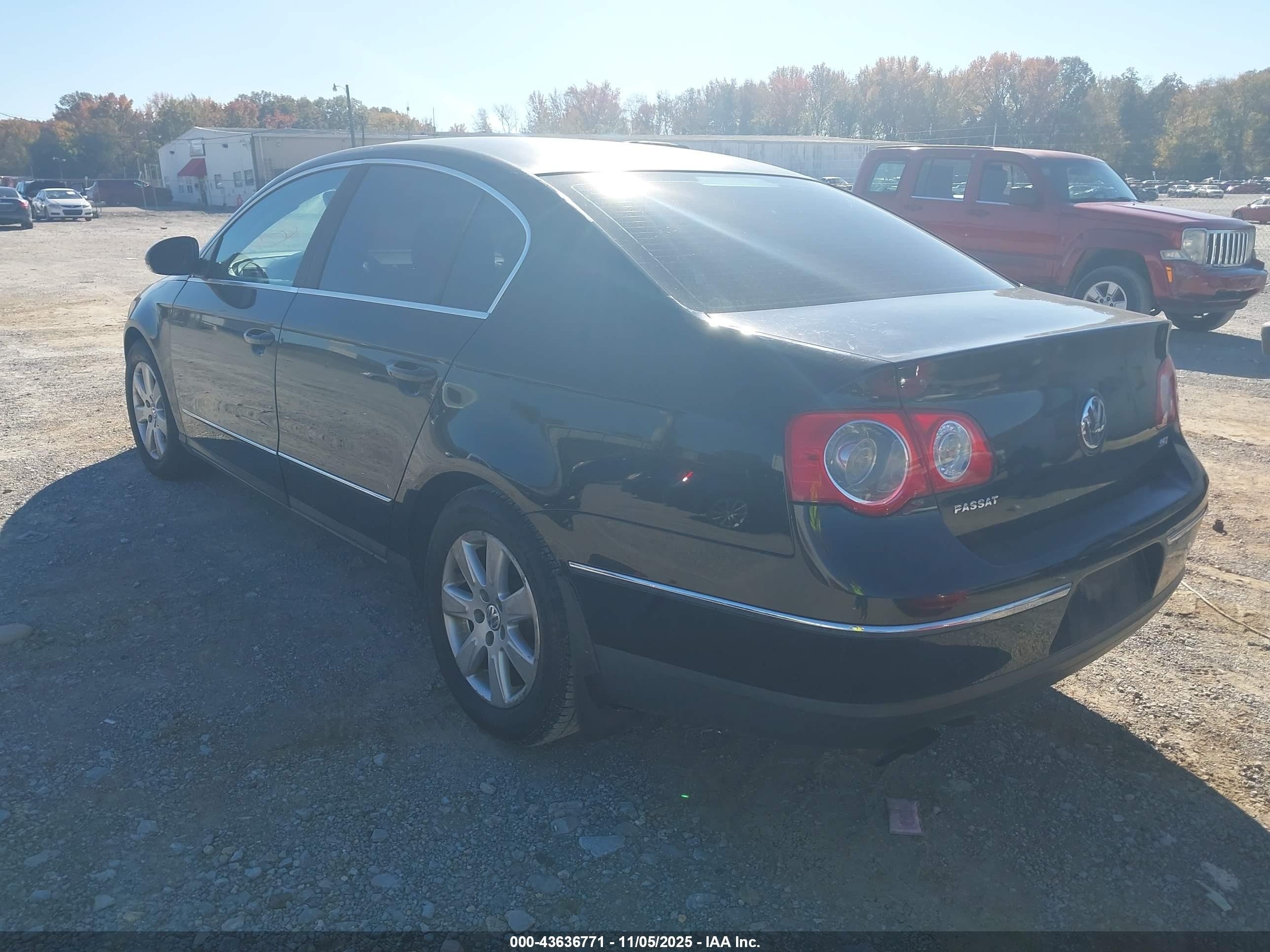2006 Volkswagen Passat 2.0t Black vin: WVWAK73C96P095705
