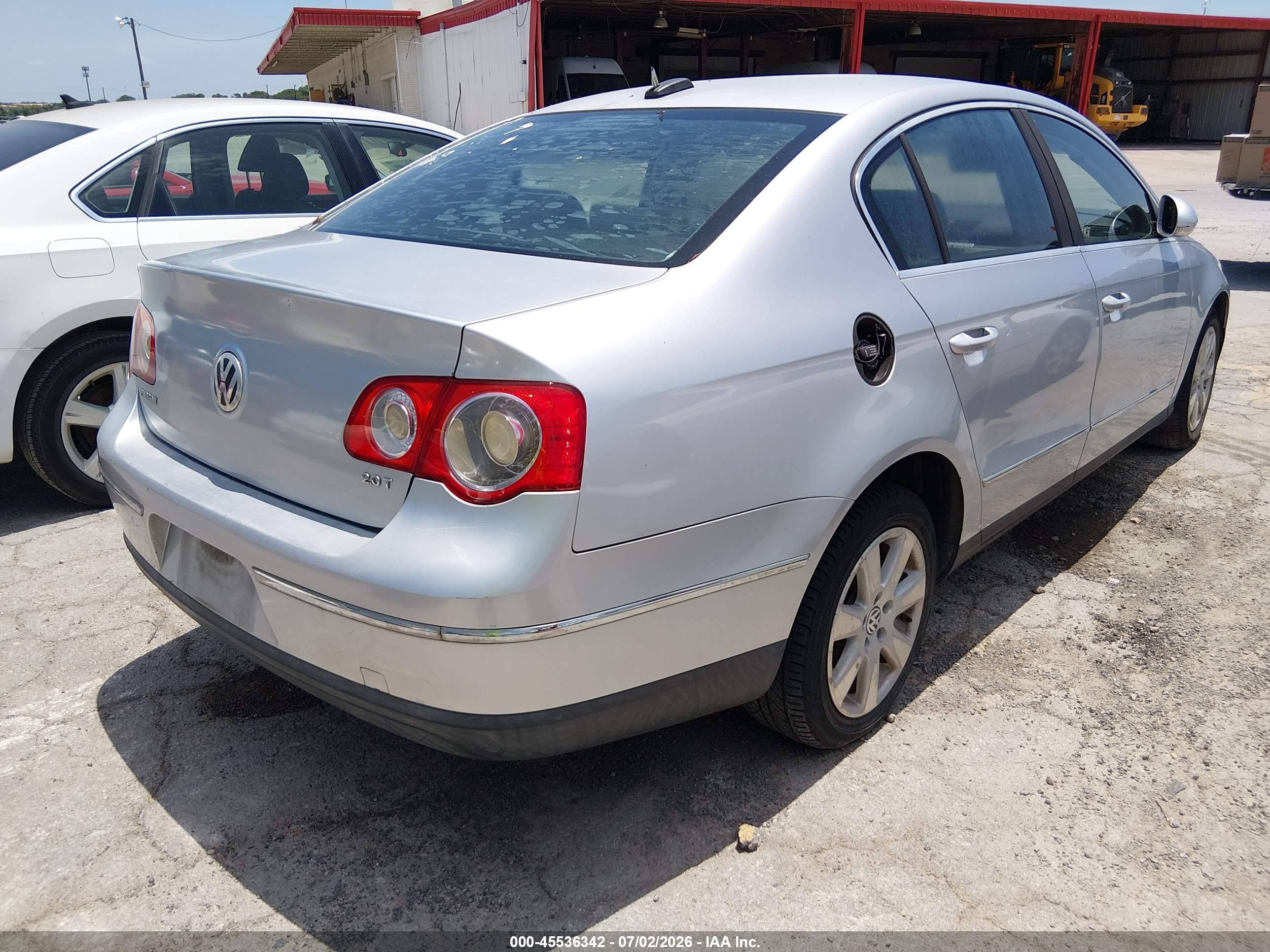 2006 Volkswagen Passat 2.0t Silver vin: WVWAK73CX6P060798