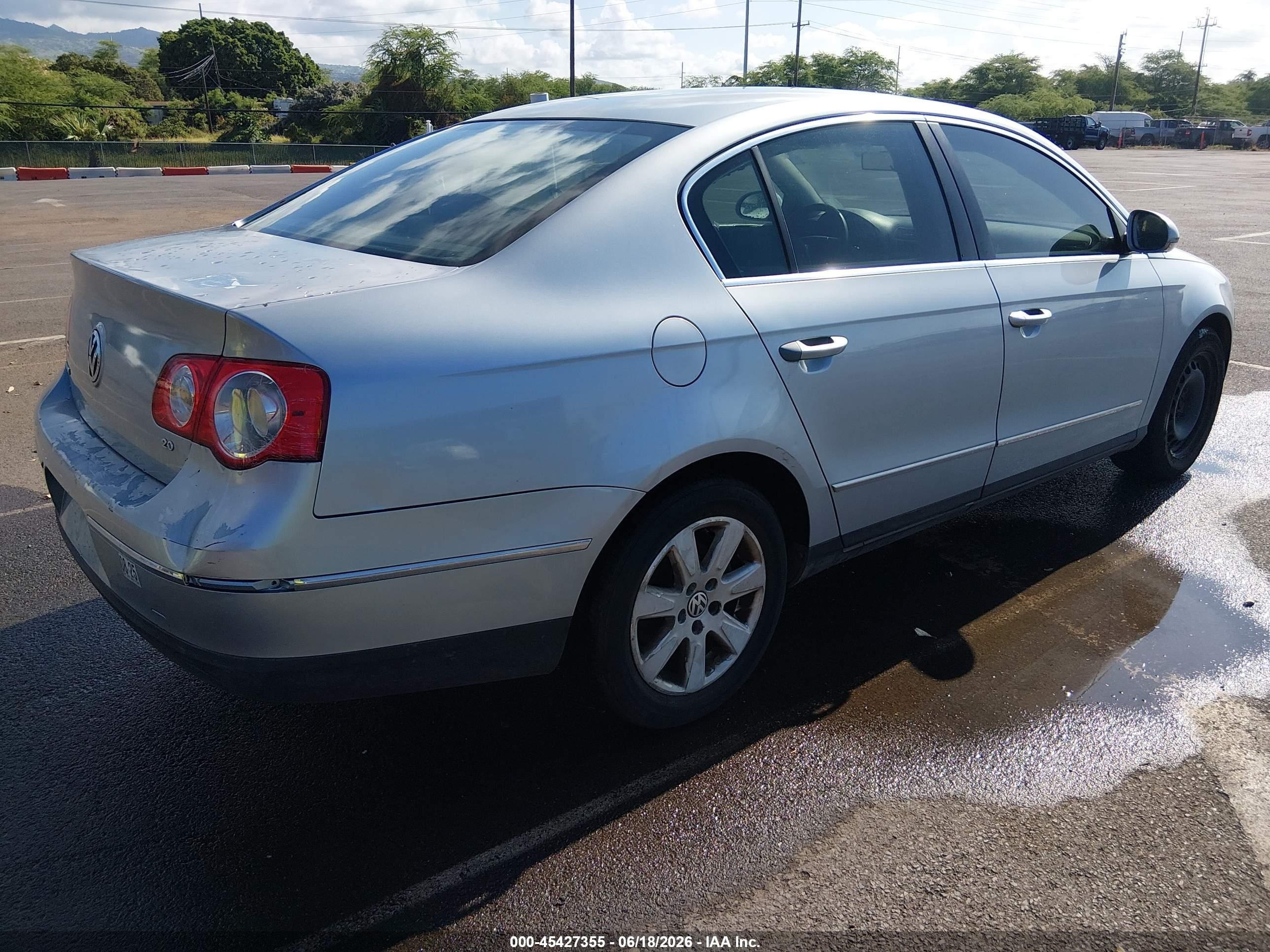 2006 Volkswagen Passat 2.0t/value Edition Серебряный vin: WVWAK93C36P123929