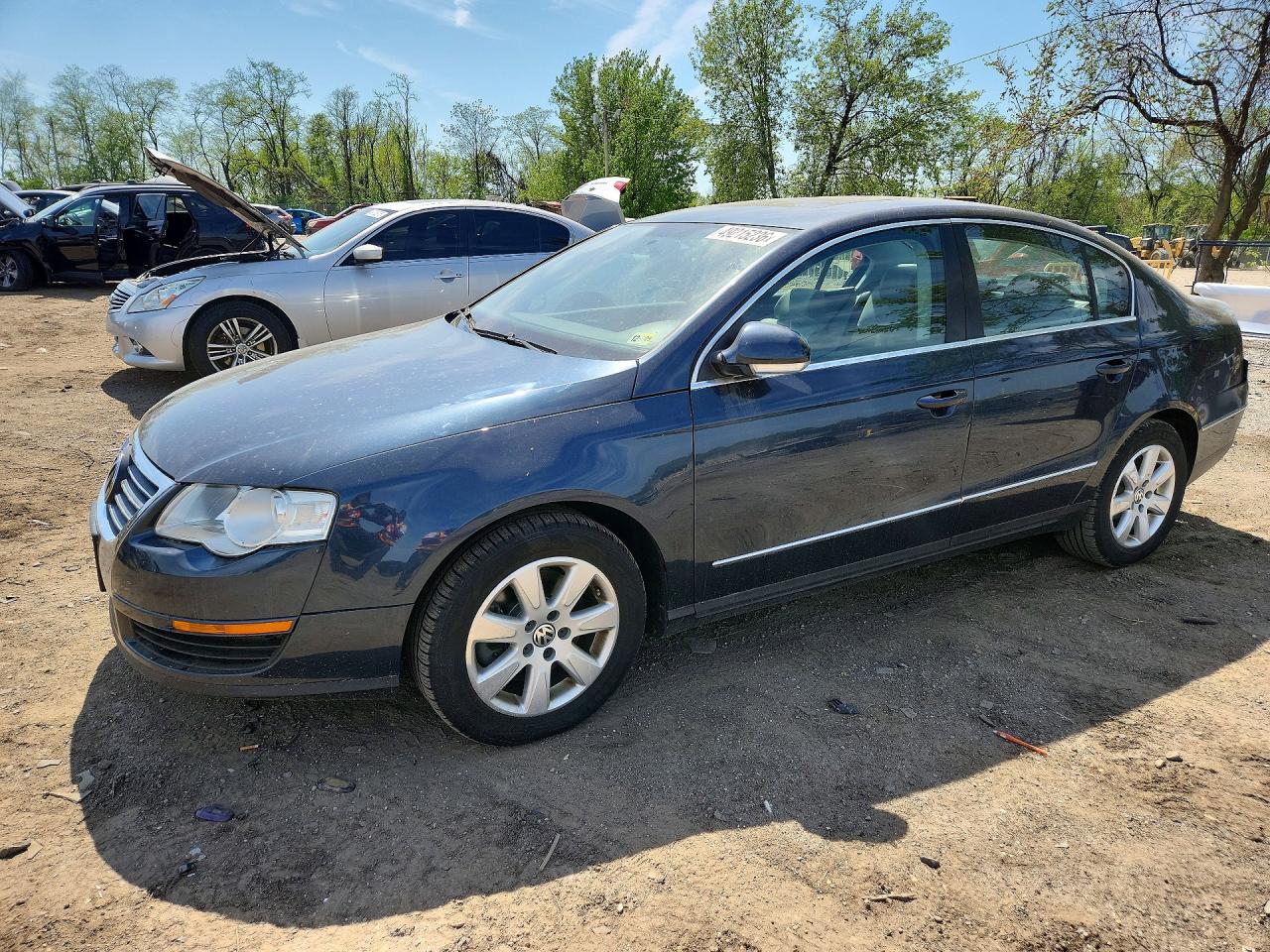 2007 Volkswagen Passat 2.0t Blue vin: WVWAK93C97P101175