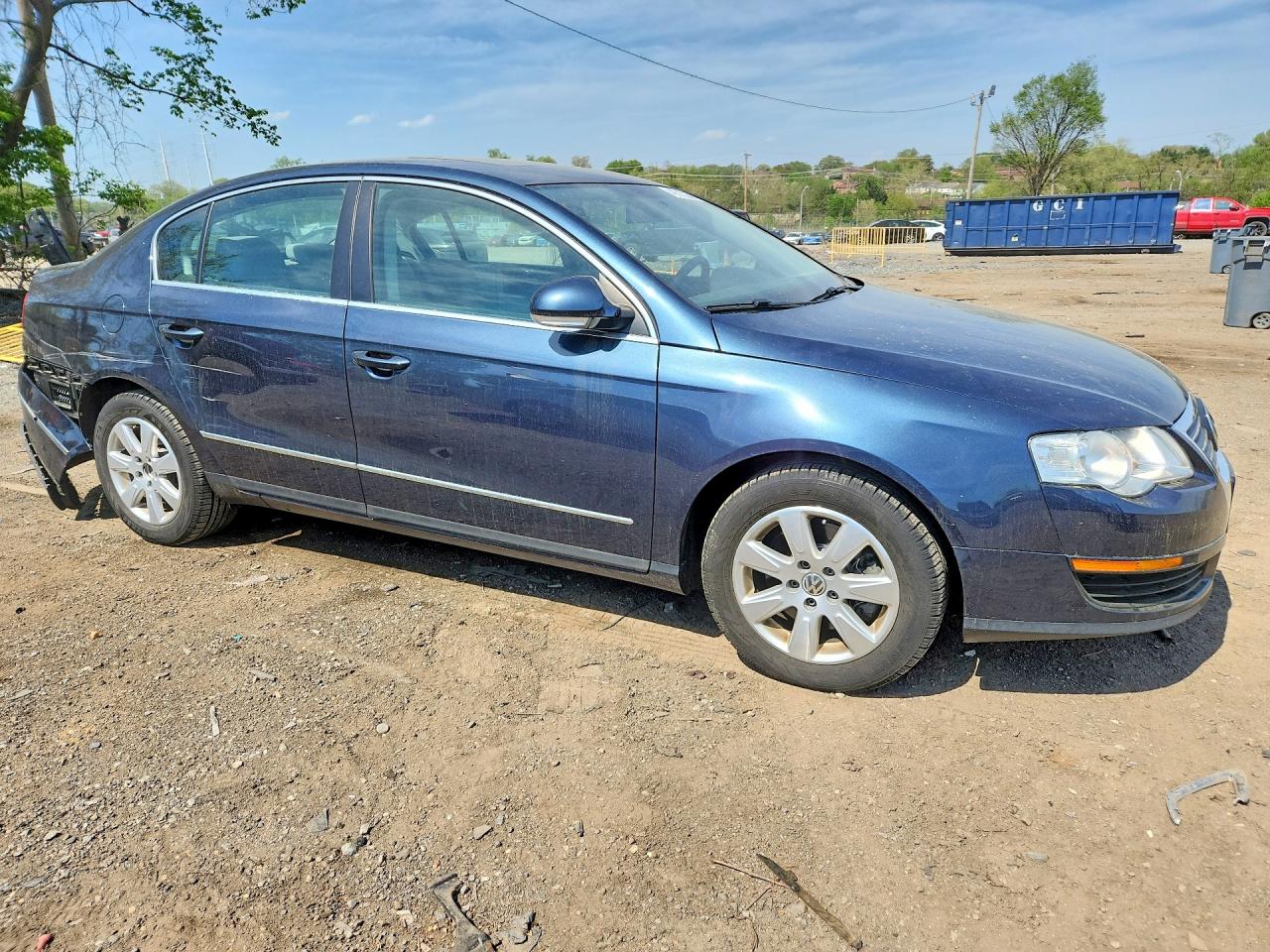 2007 Volkswagen Passat 2.0t Blue vin: WVWAK93C97P101175