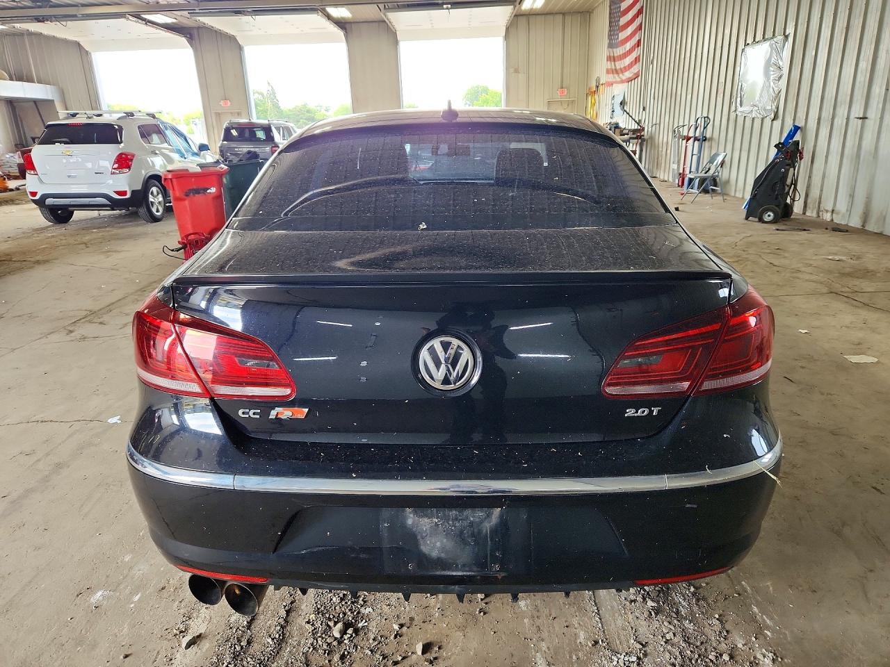 2014 Volkswagen Cc Sport Black vin: WVWAN7AN3EE528019