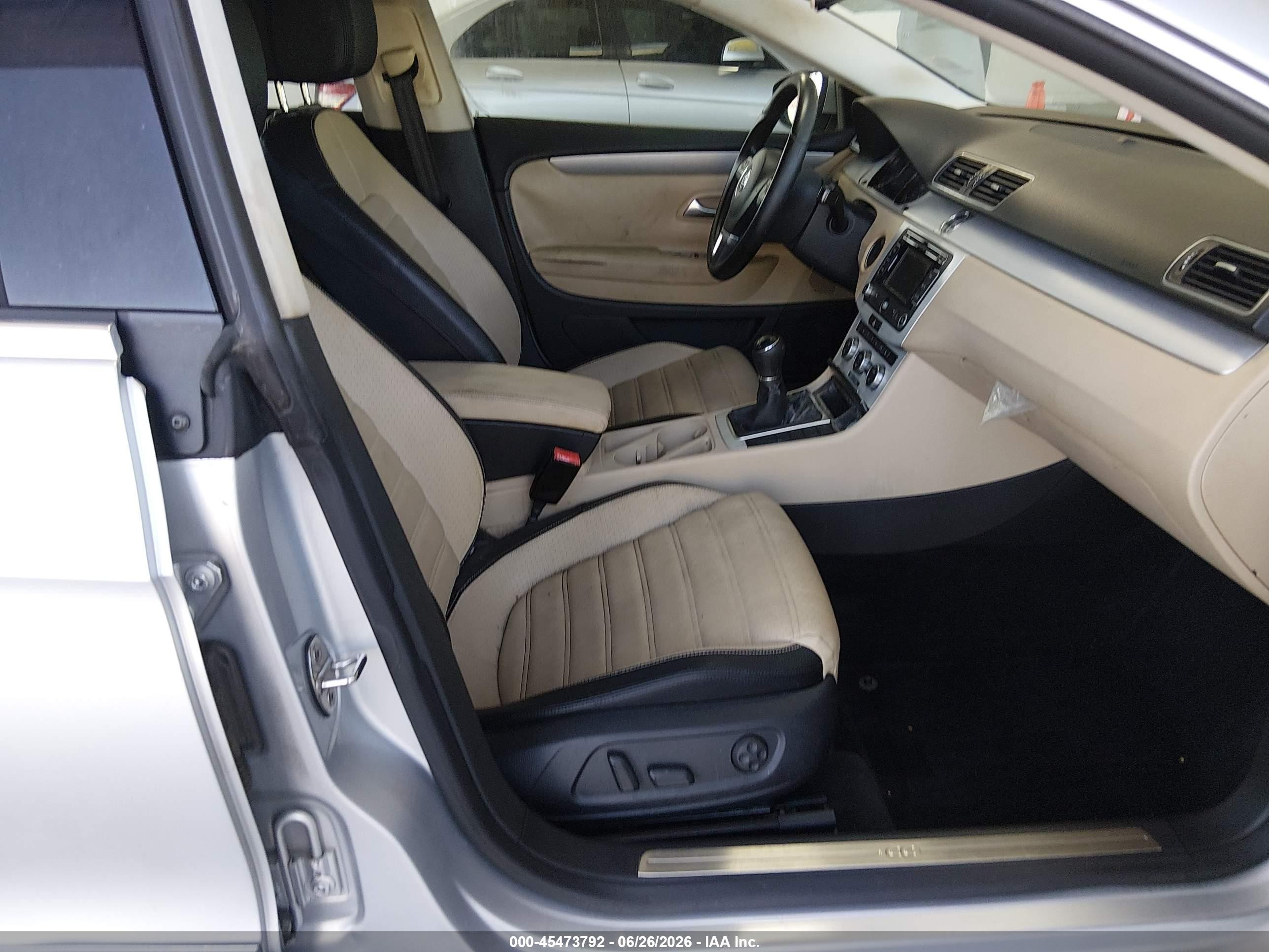 2014 Volkswagen Cc 2.0t Sport Silver vin: WVWAN7AN6EE500375