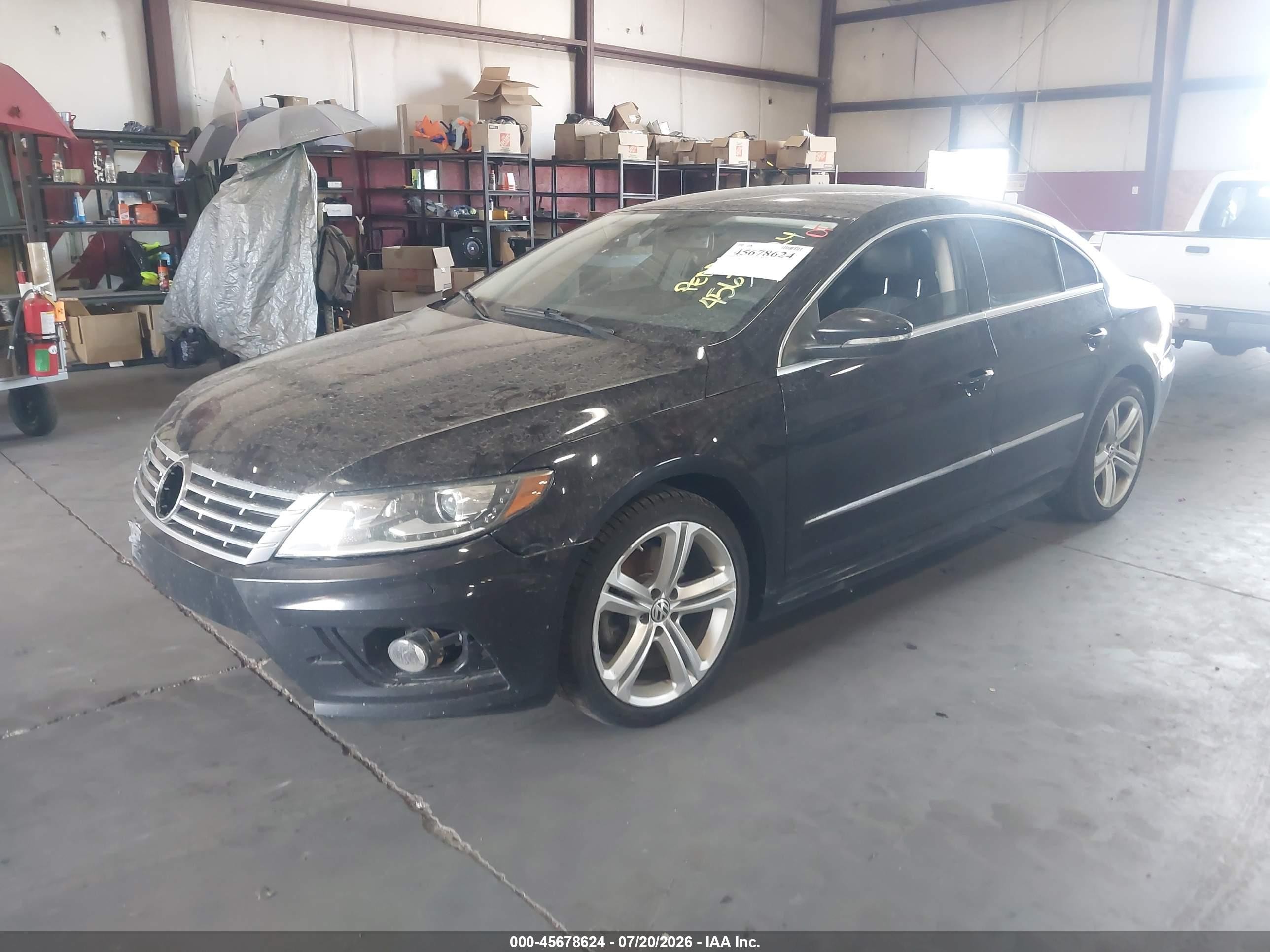 2014 Volkswagen Cc 2.0t R-line Black vin: WVWAP7AN3EE500845