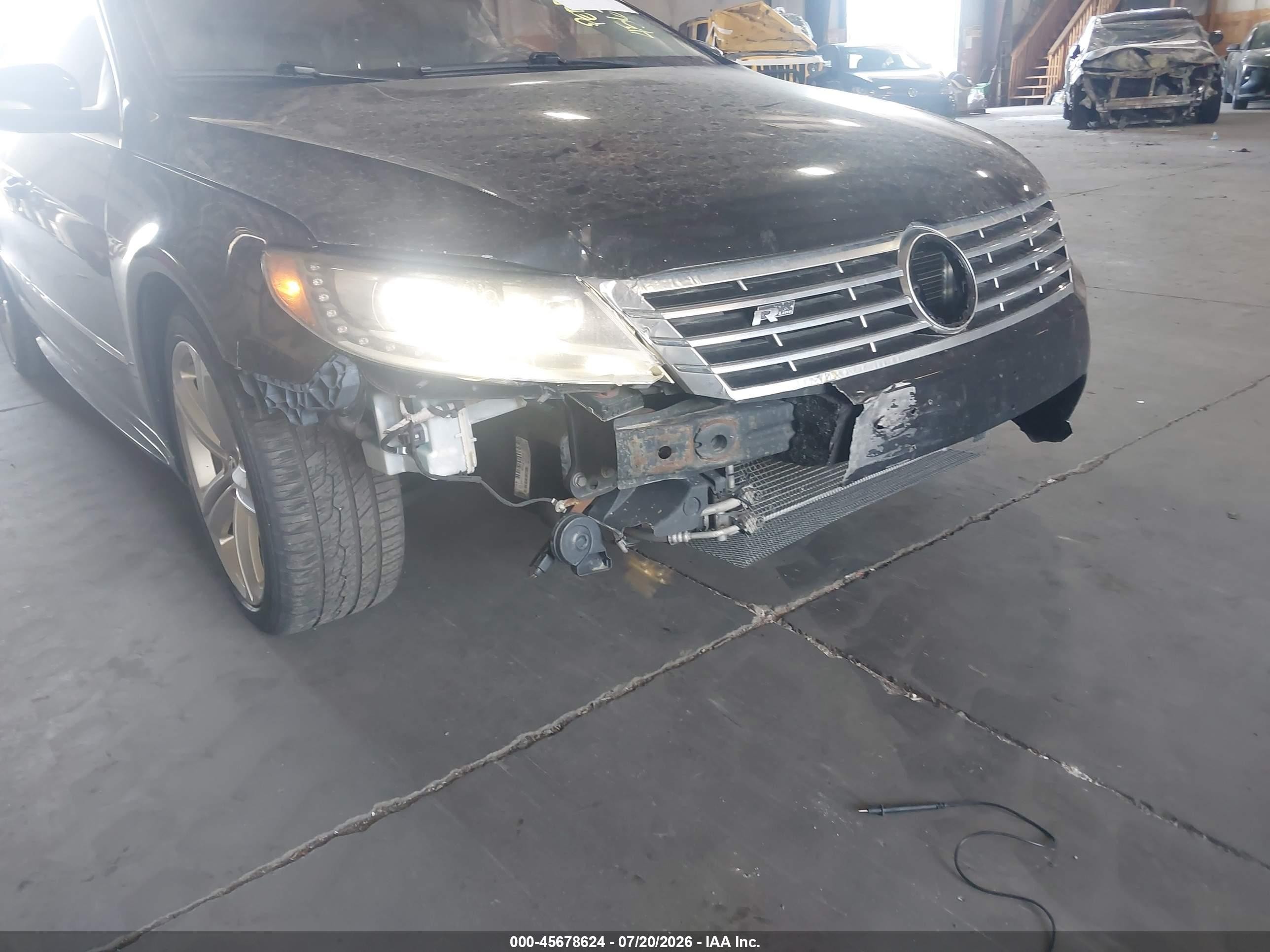 2014 Volkswagen Cc 2.0t R-line Black vin: WVWAP7AN3EE500845