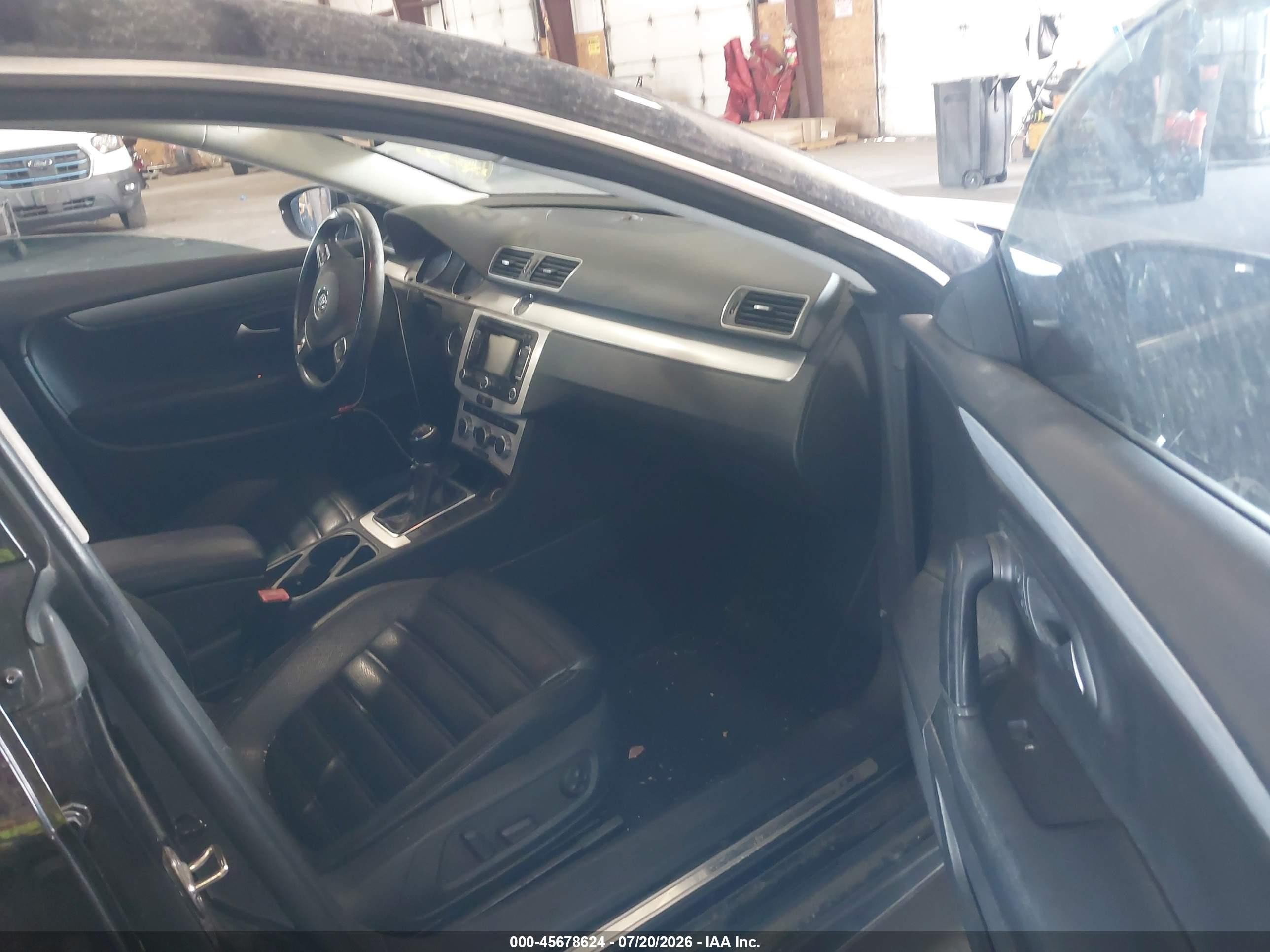 2014 Volkswagen Cc 2.0t R-line Black vin: WVWAP7AN3EE500845