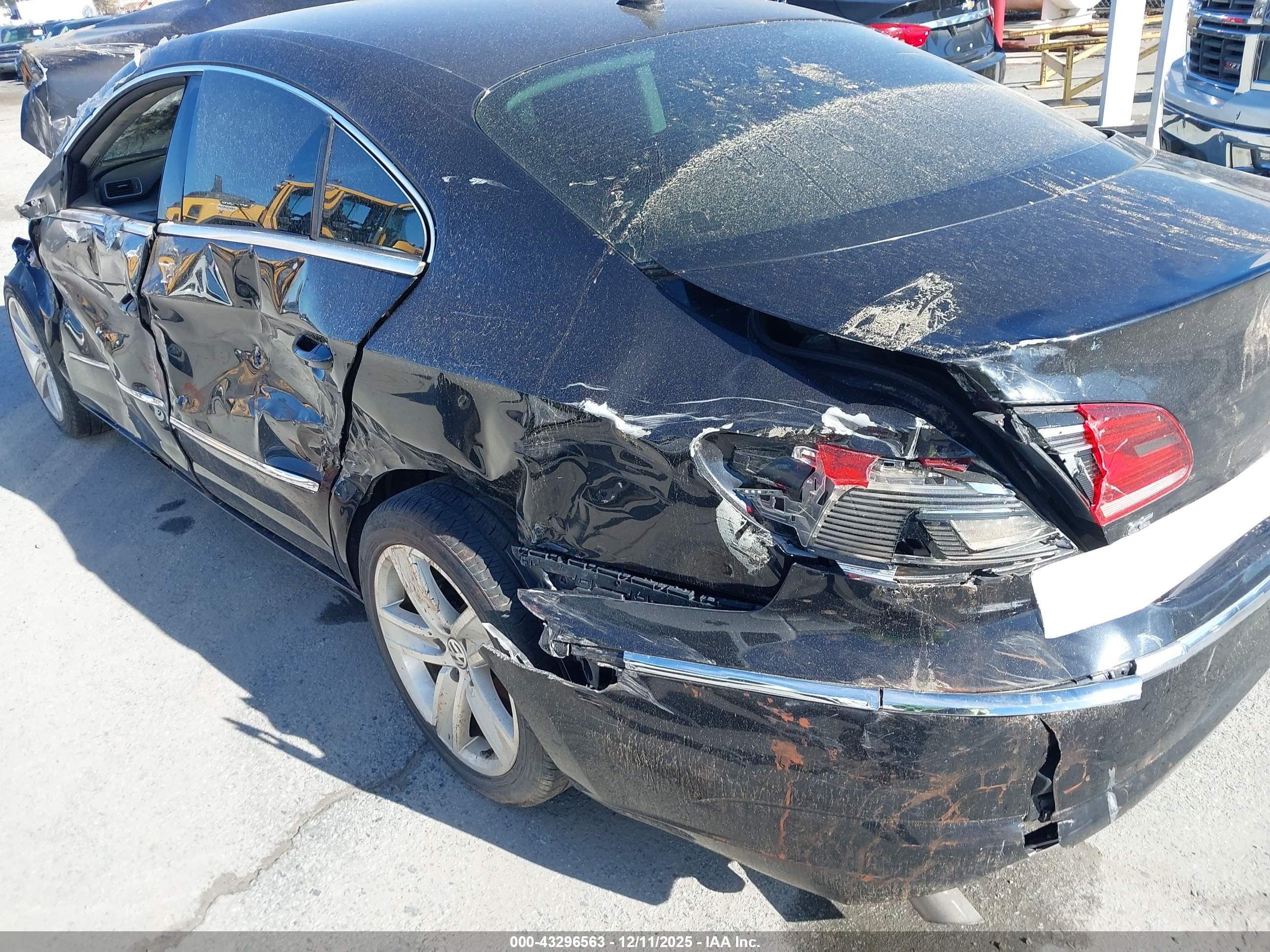 2013 Volkswagen Cc 2.0t Sport Black vin: WVWAP7AN7DE549383