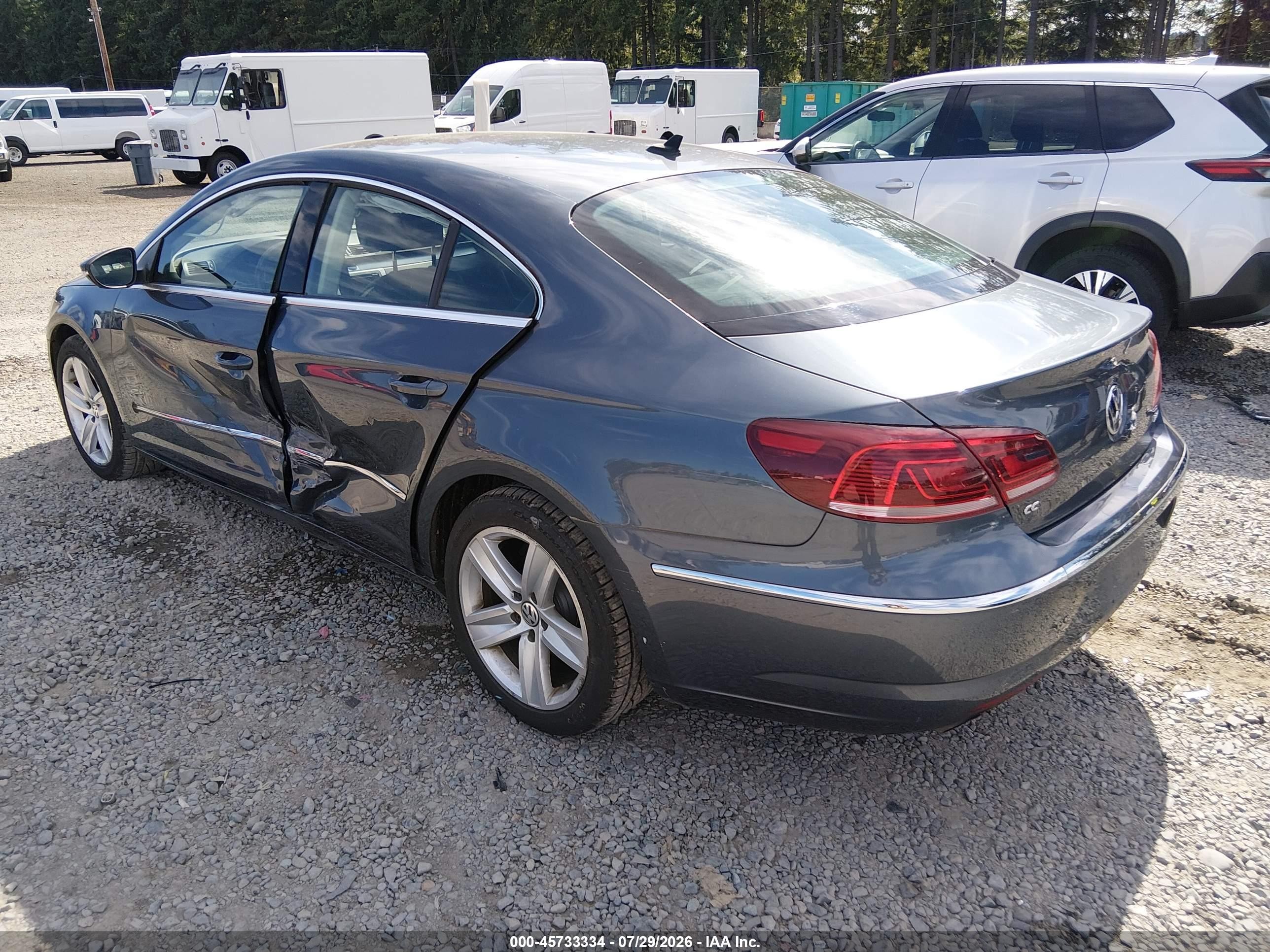 2013 Volkswagen Cc 2.0t Sport Серый vin: WVWAP7AN7DE550131