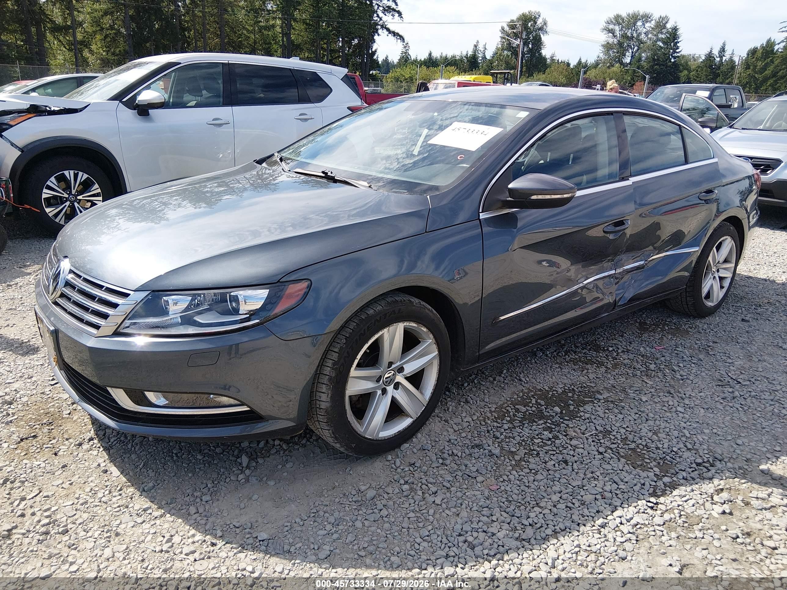 2013 Volkswagen Cc 2.0t Sport Серый vin: WVWAP7AN7DE550131