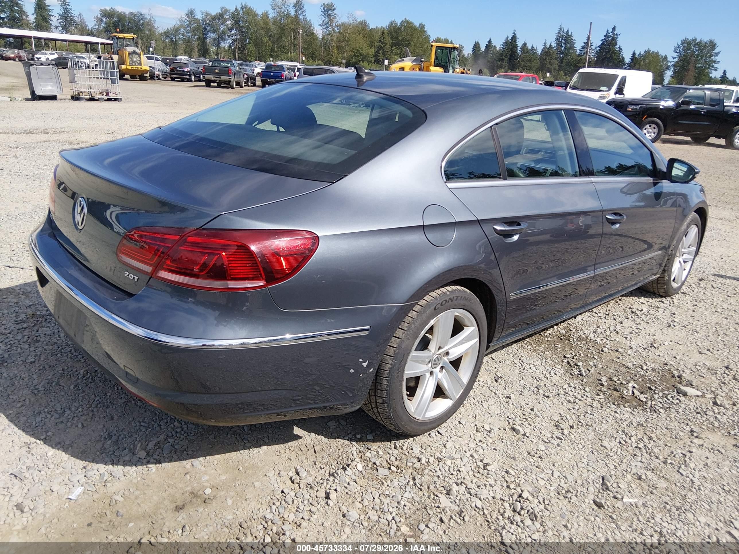 2013 Volkswagen Cc 2.0t Sport Серый vin: WVWAP7AN7DE550131