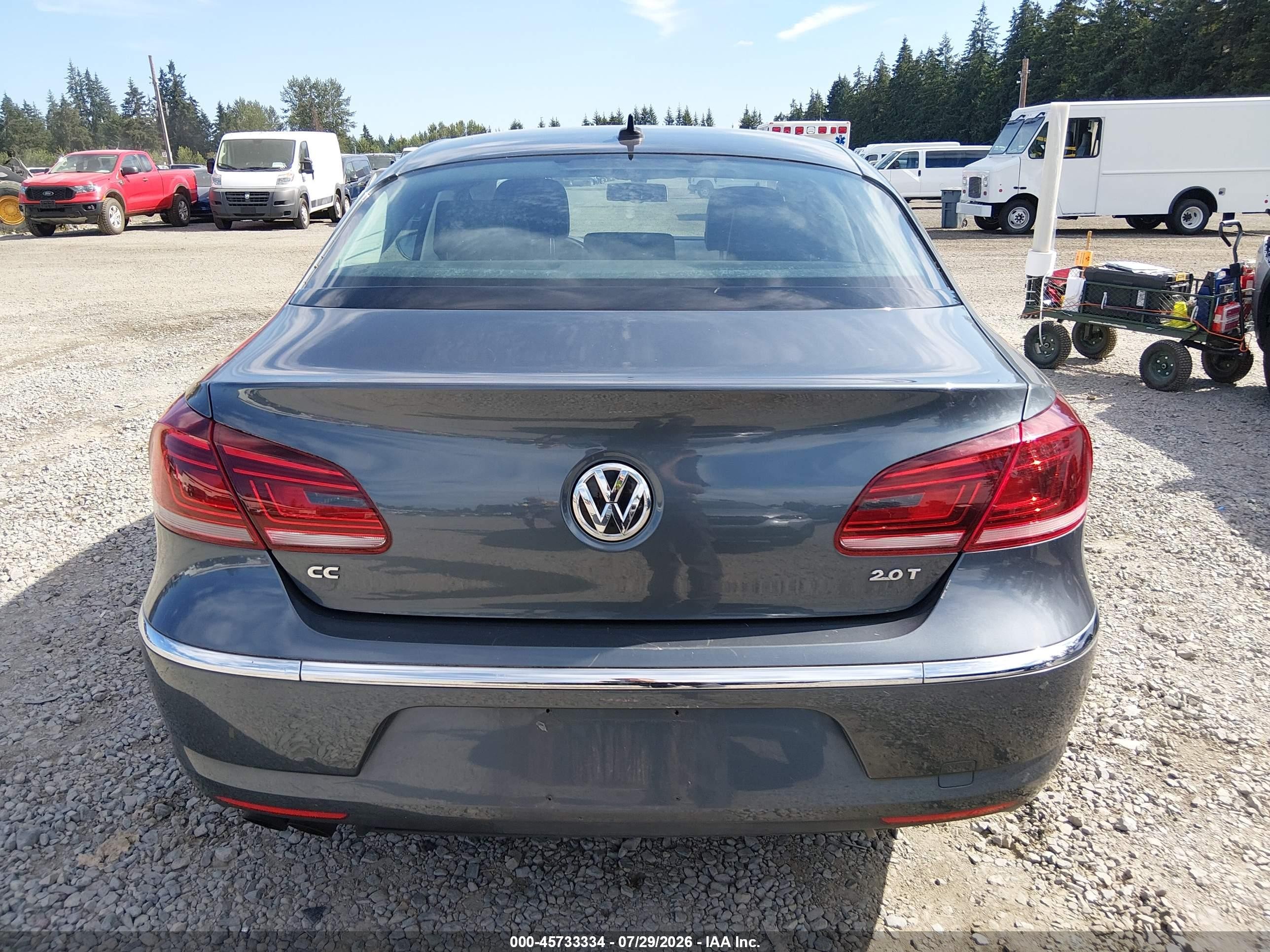 2013 Volkswagen Cc 2.0t Sport Серый vin: WVWAP7AN7DE550131