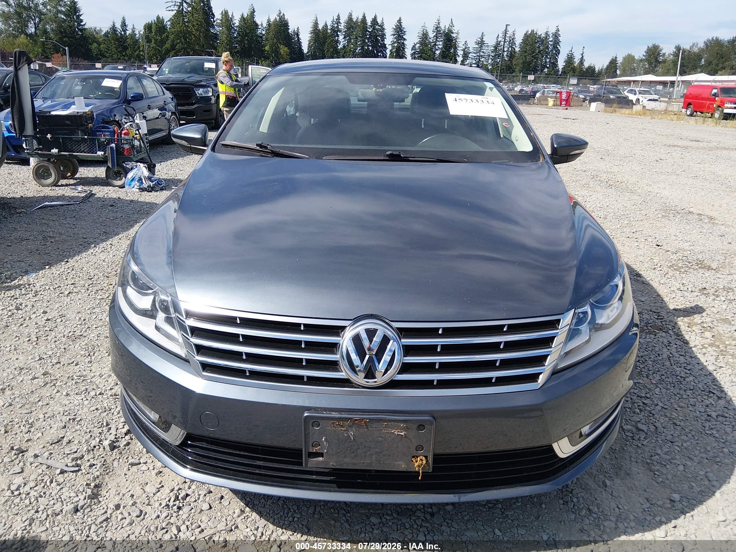 2013 Volkswagen Cc 2.0t Sport Серый vin: WVWAP7AN7DE550131