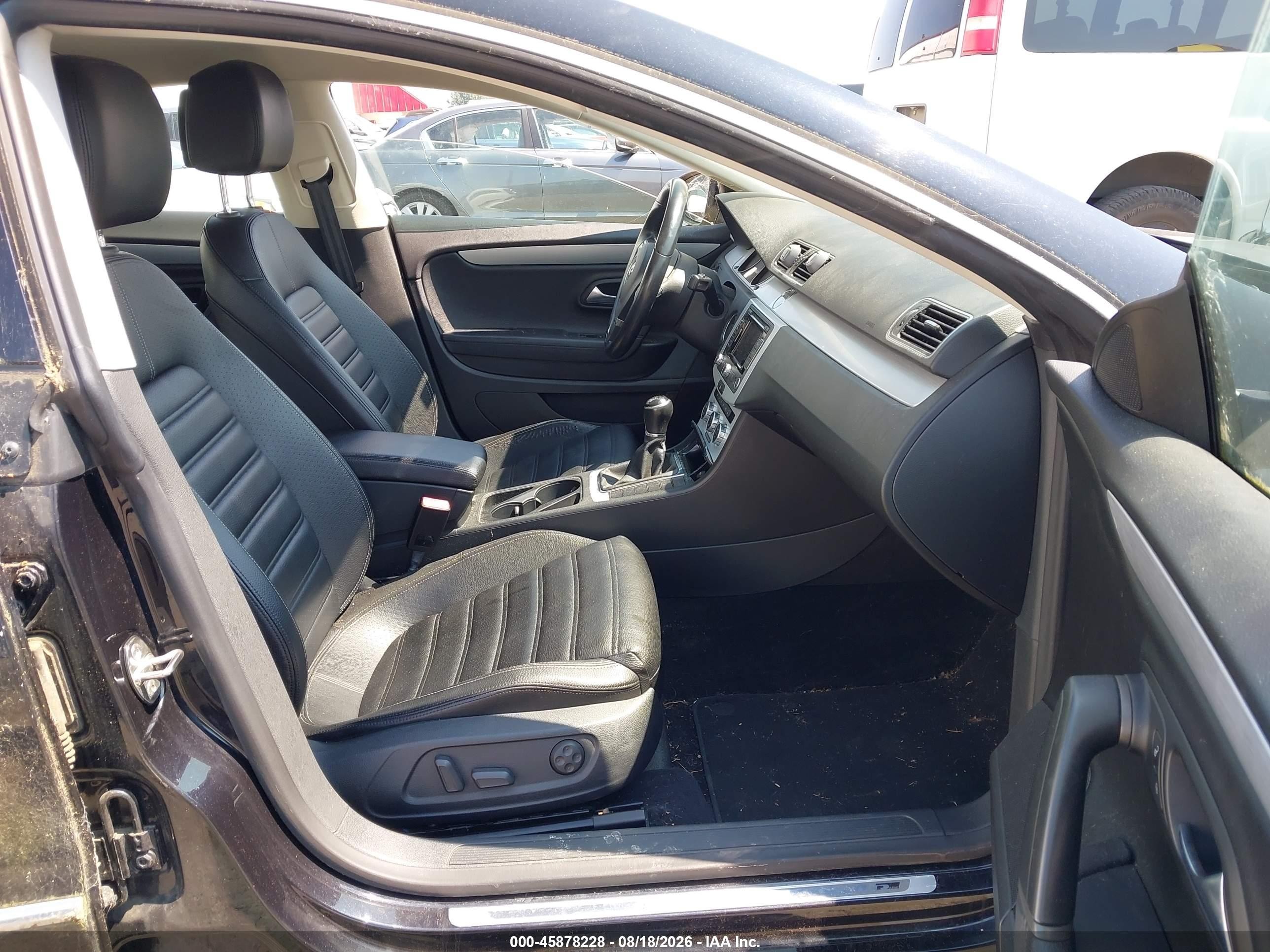 2014 Volkswagen Cc 2.0t R-line Black vin: WVWAP7AN8EE502090