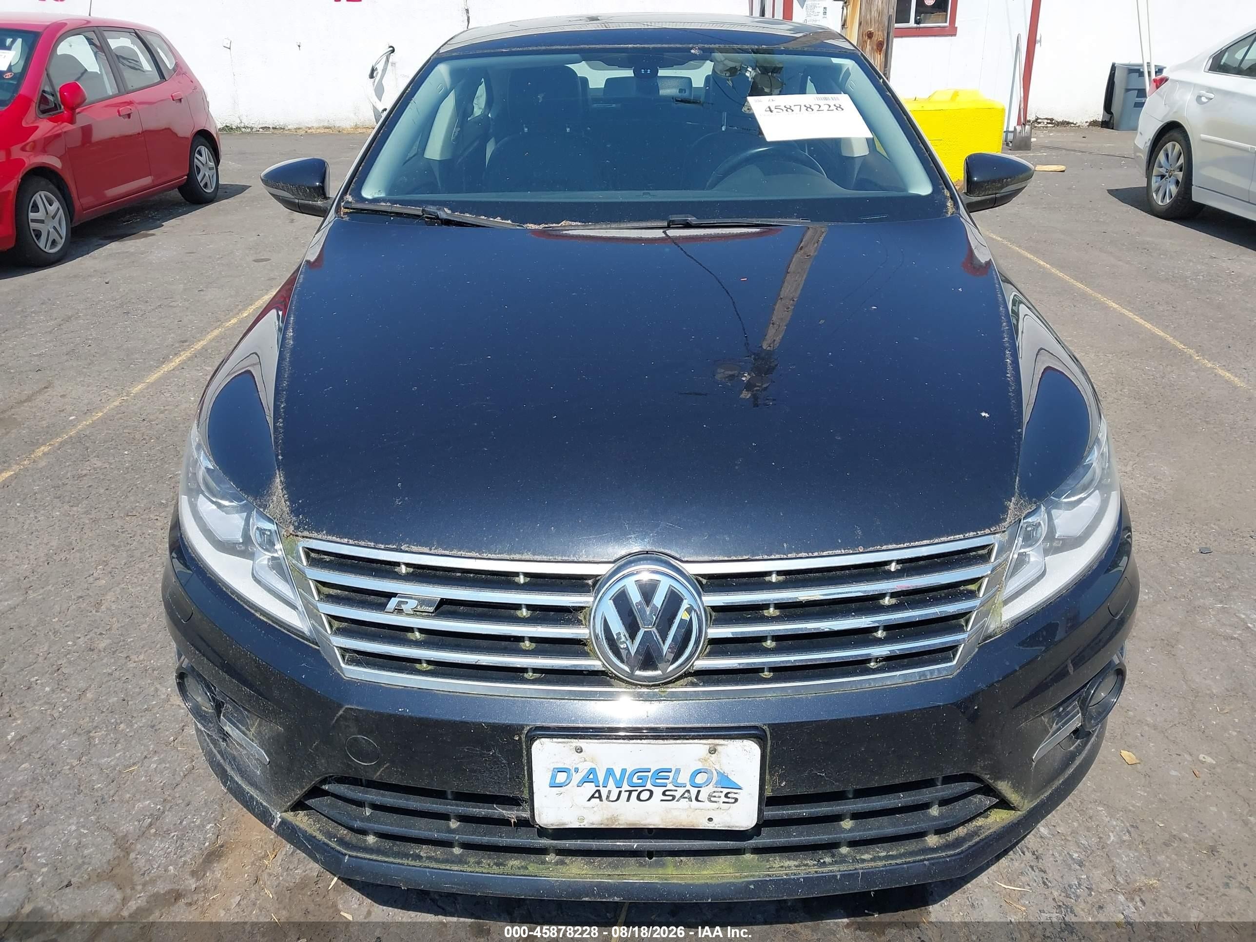 2014 Volkswagen Cc 2.0t R-line Black vin: WVWAP7AN8EE502090
