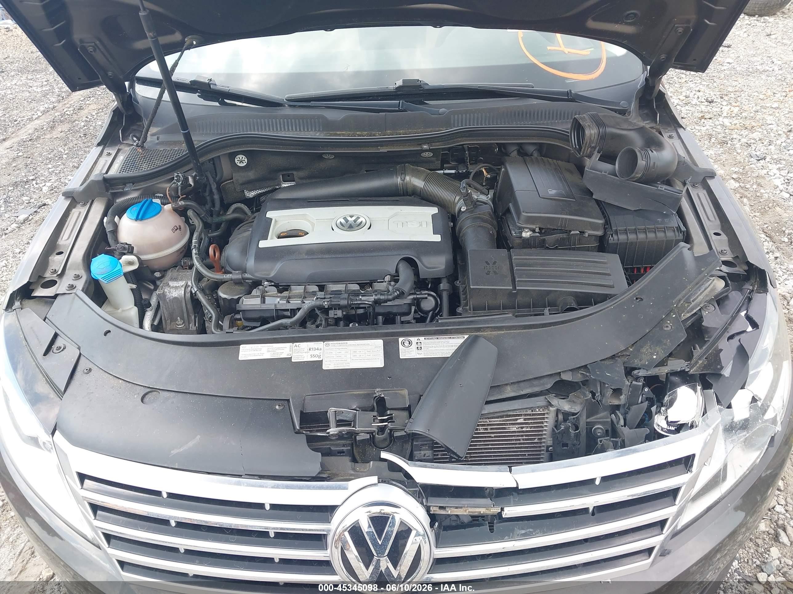2013 Volkswagen Cc 2.0t Sport Gray vin: WVWAP7AN9DE520239