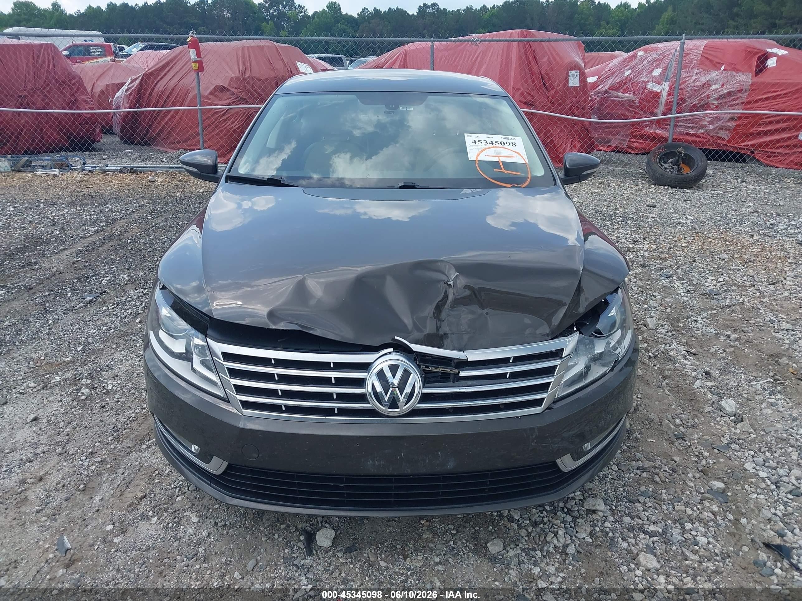 2013 Volkswagen Cc 2.0t Sport Gray vin: WVWAP7AN9DE520239