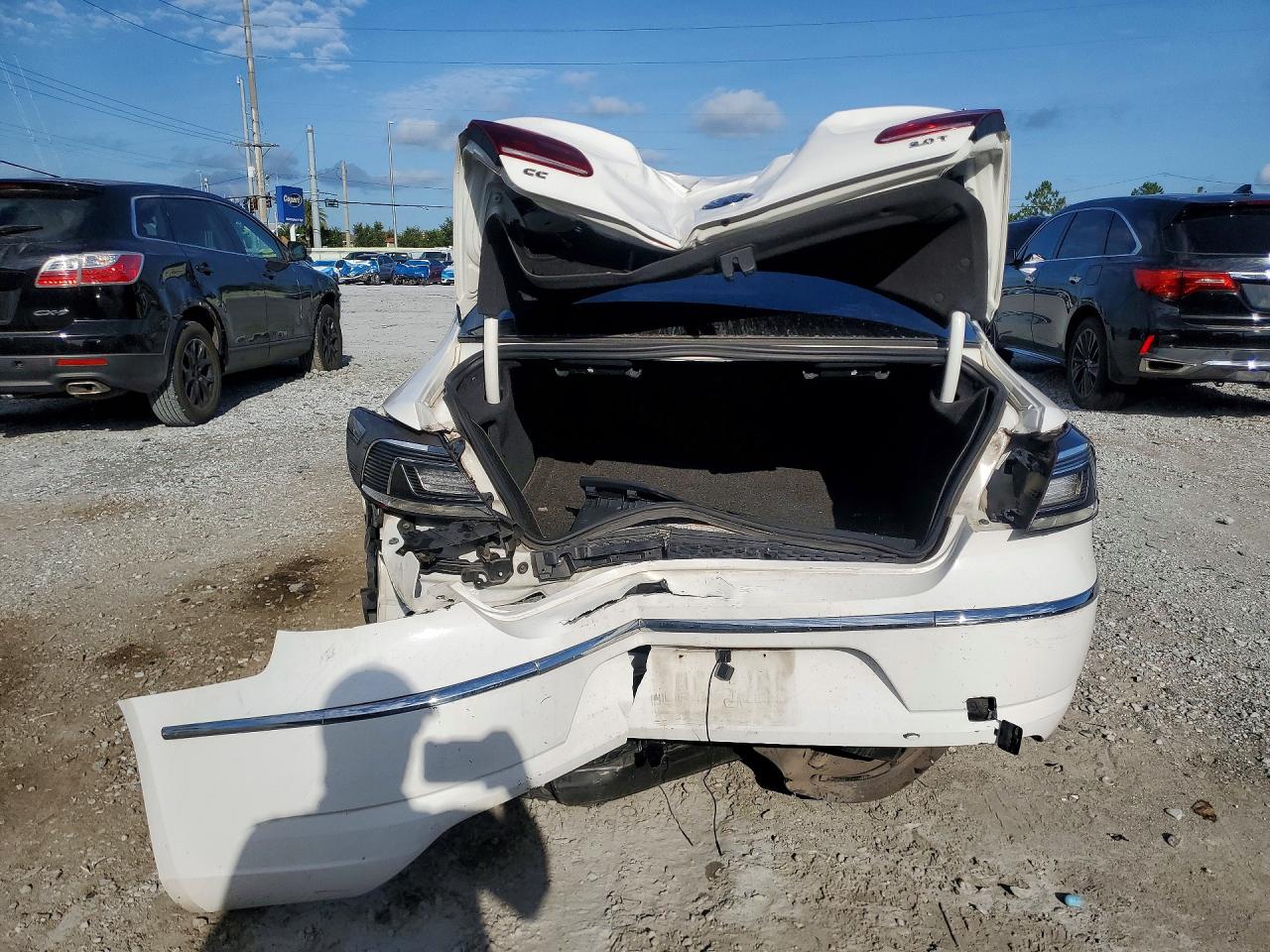 2014 Volkswagen Cc Sport White vin: WVWAP7AN9EE529959