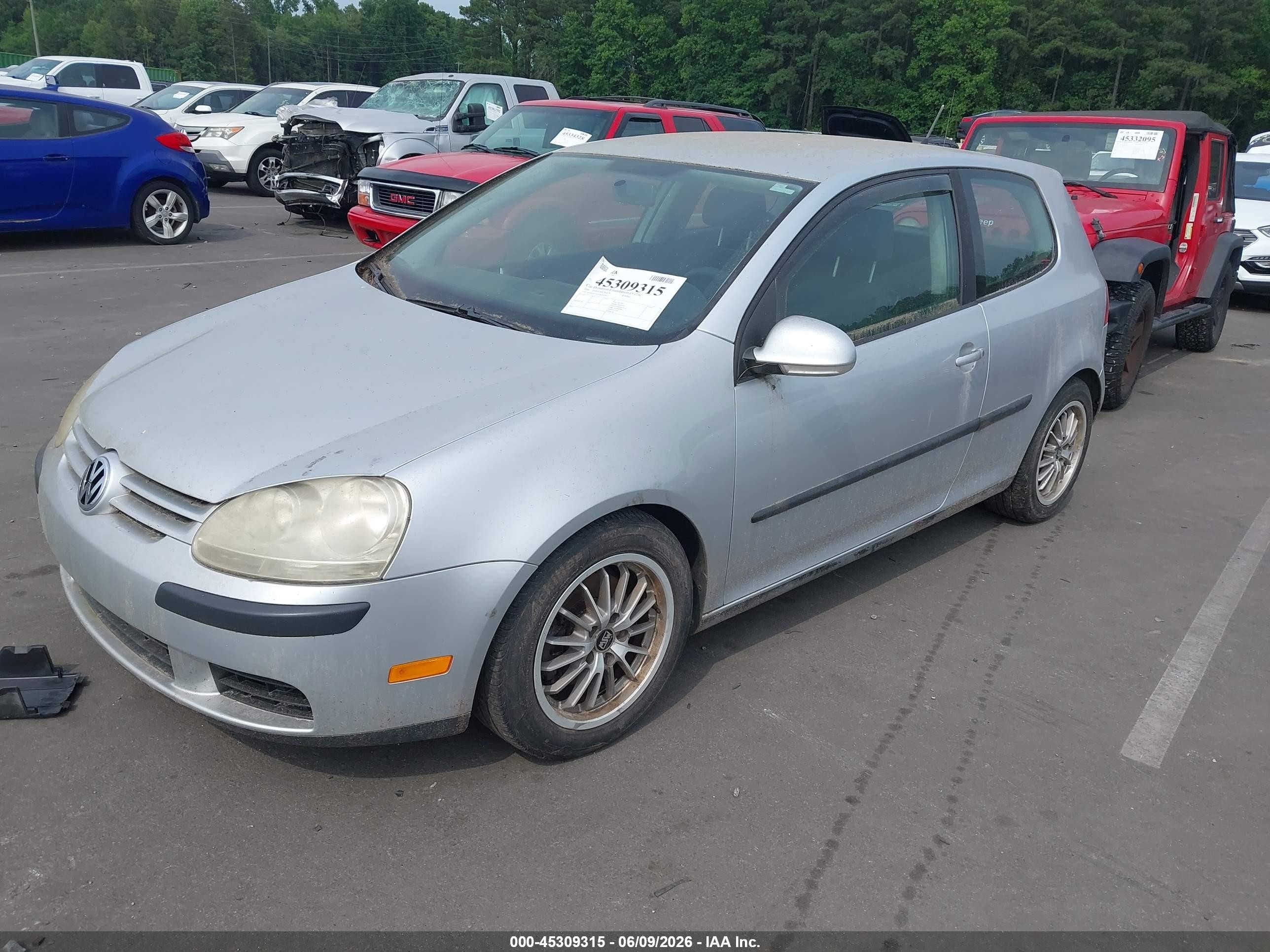 2006 Volkswagen Rabbit 2-door Silver vin: WVWAR71K16W195549
