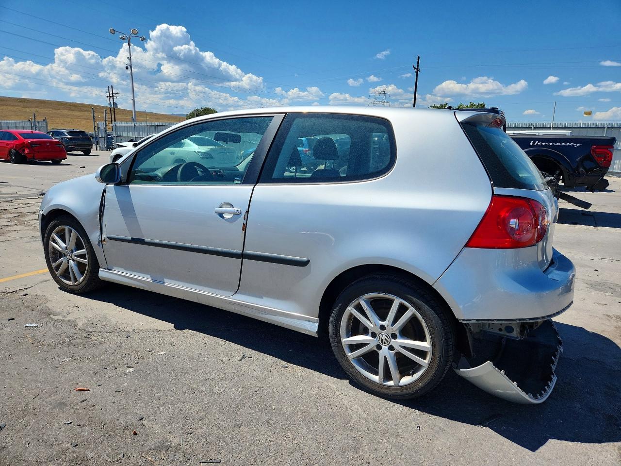 2007 Volkswagen Rabbit Silver vin: WVWAR71K67W028234