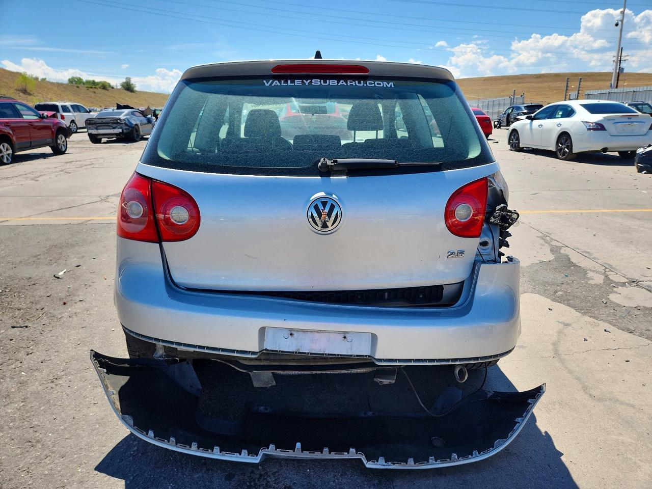 2007 Volkswagen Rabbit Silver vin: WVWAR71K67W028234