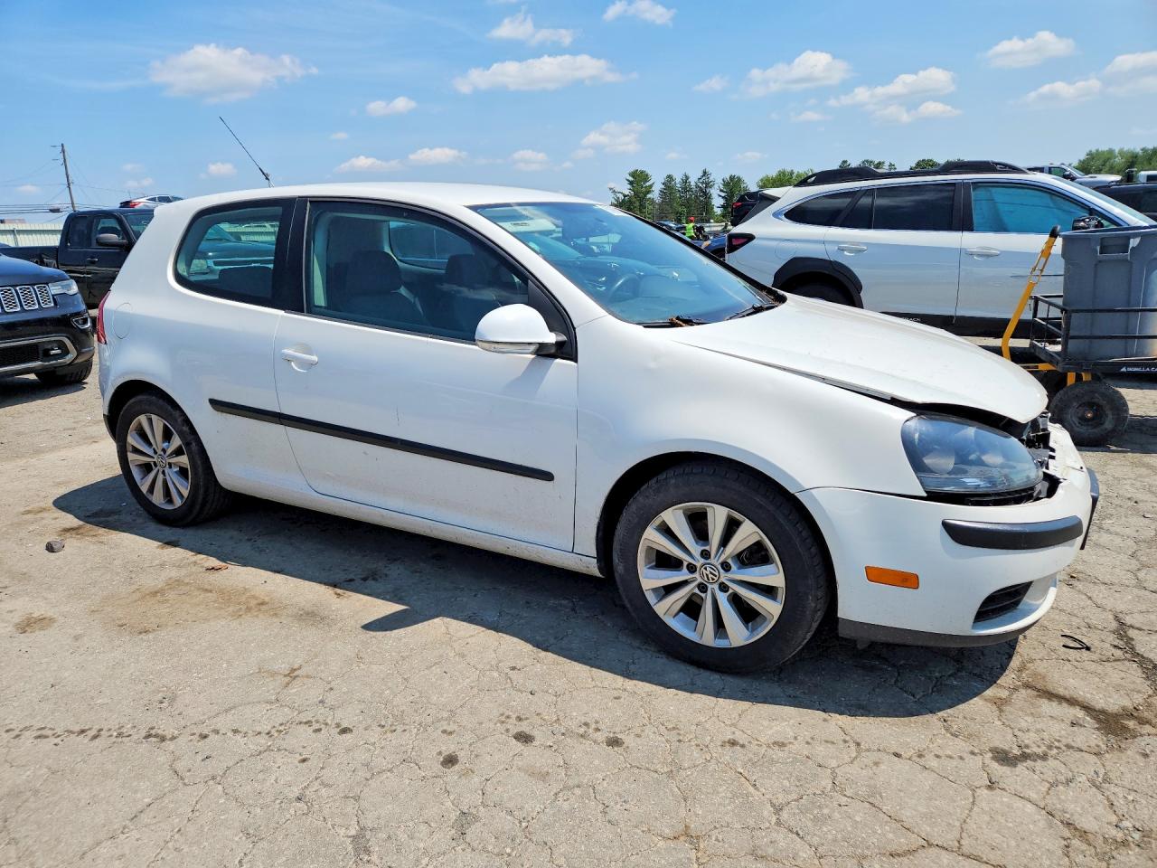 2007 Volkswagen Rabbit White vin: WVWAR71K67W108407