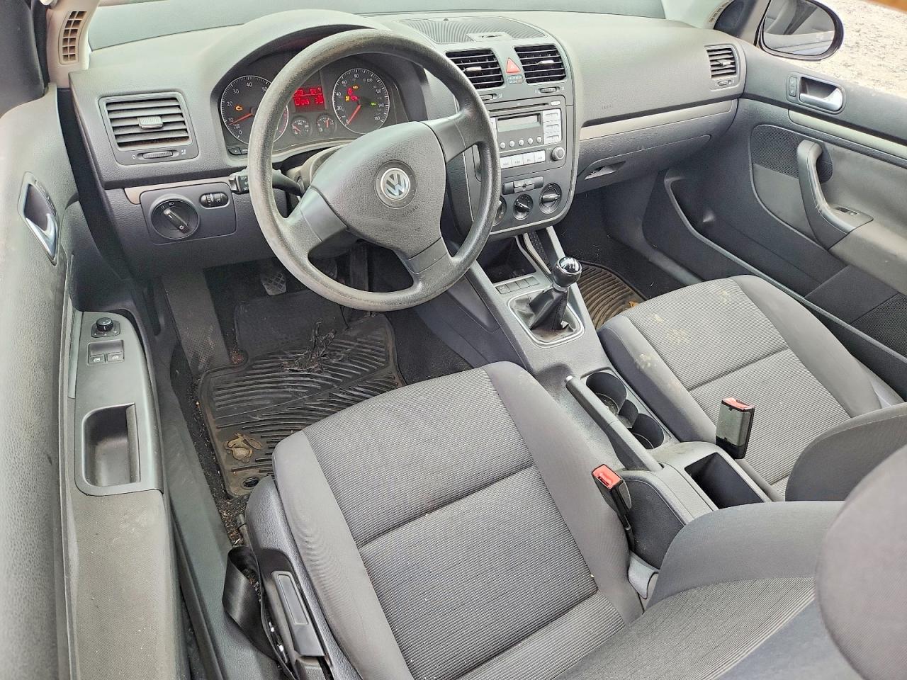 2007 Volkswagen Rabbit Black vin: WVWAR71K67W180921