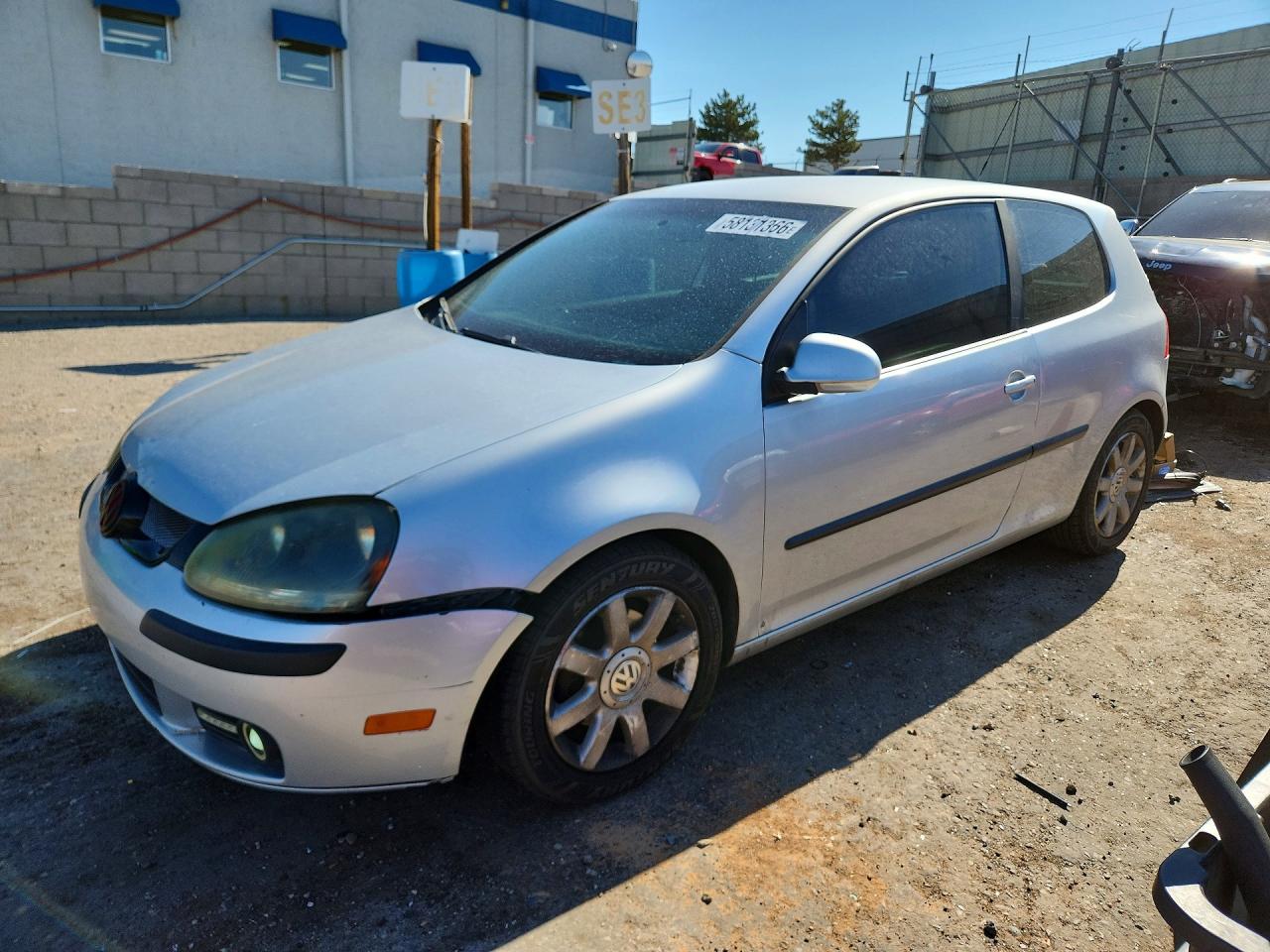 2007 Volkswagen Rabbit Silver vin: WVWAR71K77W200626