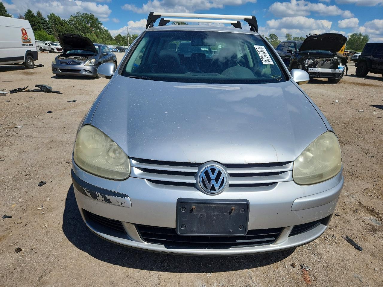 2007 Volkswagen Rabbit Silver vin: WVWAR71KX7W053816