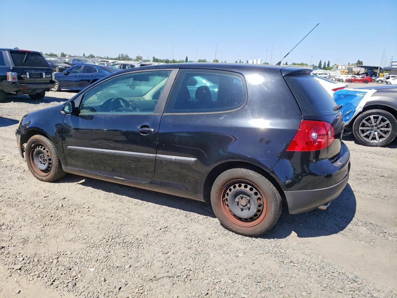 2007 Volkswagen Rabbit Black vin: WVWAS71K67W043739