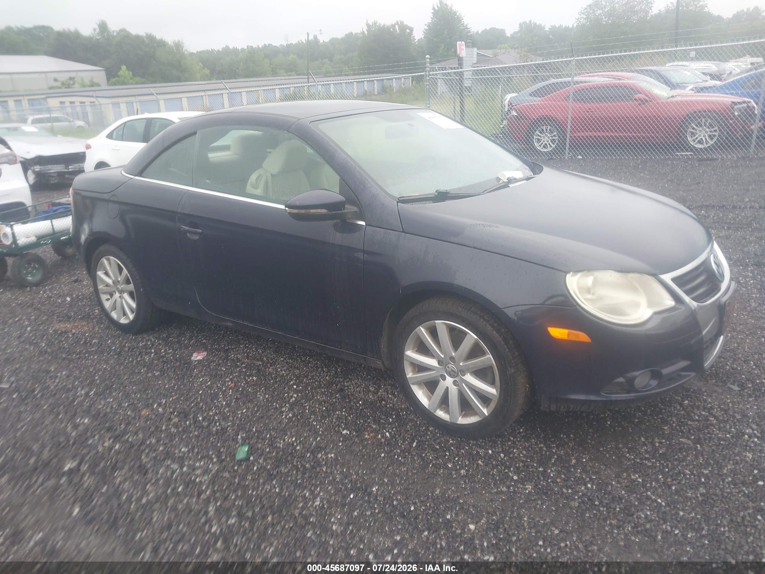 2011 Volkswagen Eos Komfort Dark Blue vin: WVWAW7AH6BV003863