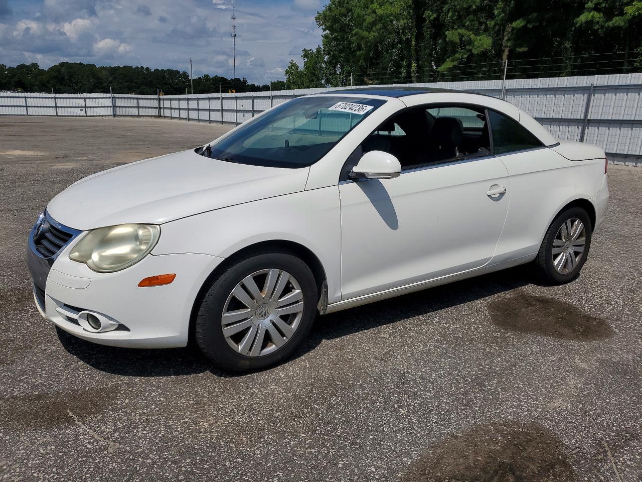 2008 Volkswagen Eos Turbo White vin: WVWBA71F08V040269