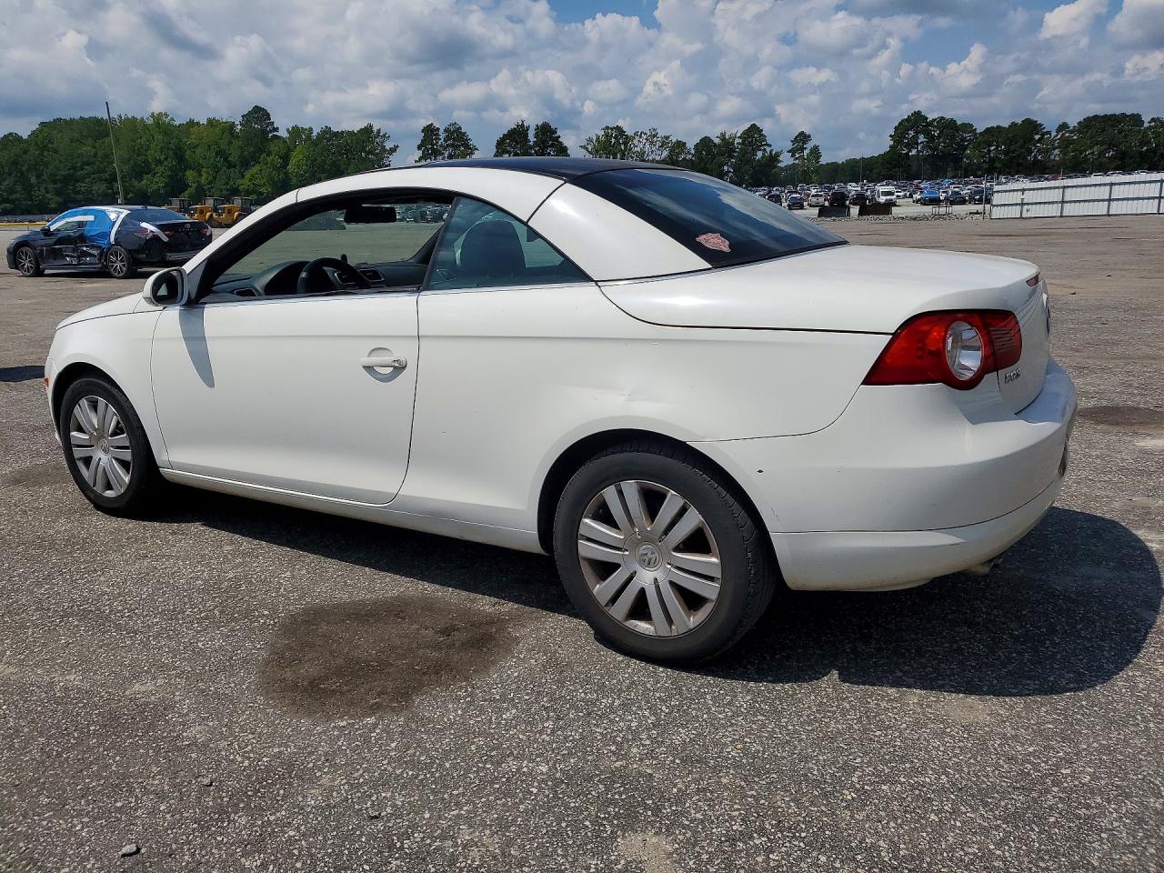 2008 Volkswagen Eos Turbo White vin: WVWBA71F08V040269