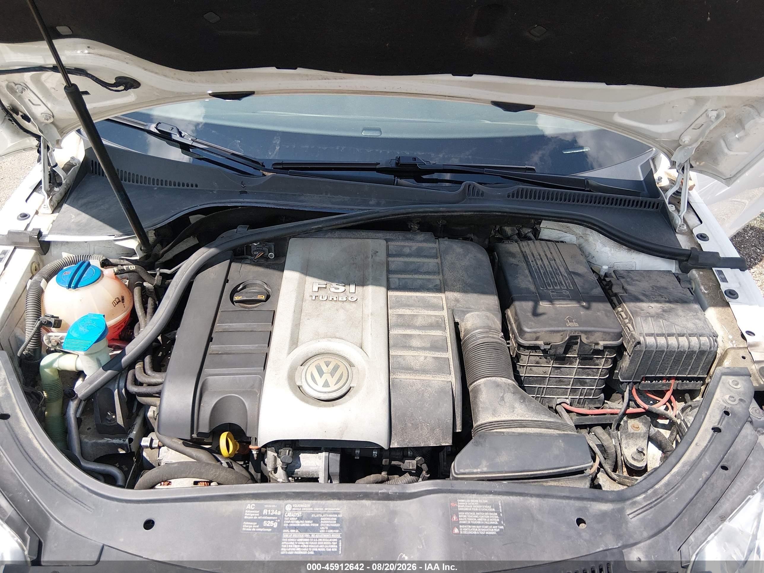 2008 Volkswagen Eos Komfort White vin: WVWBA71F08V051515