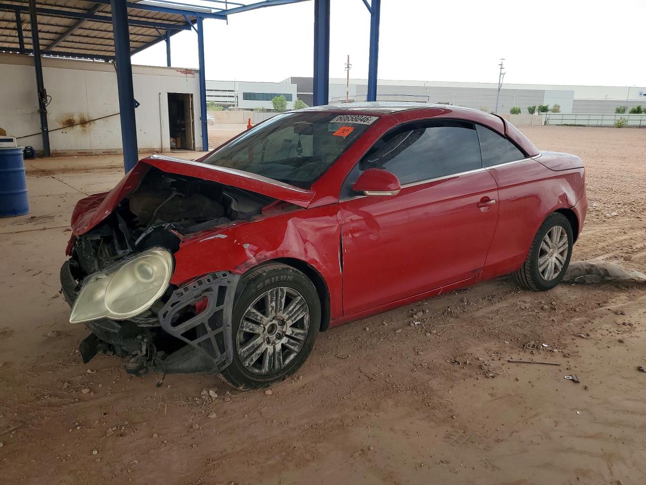2008 Volkswagen Eos Turbo/komfort Red vin: WVWBA71F08V053393