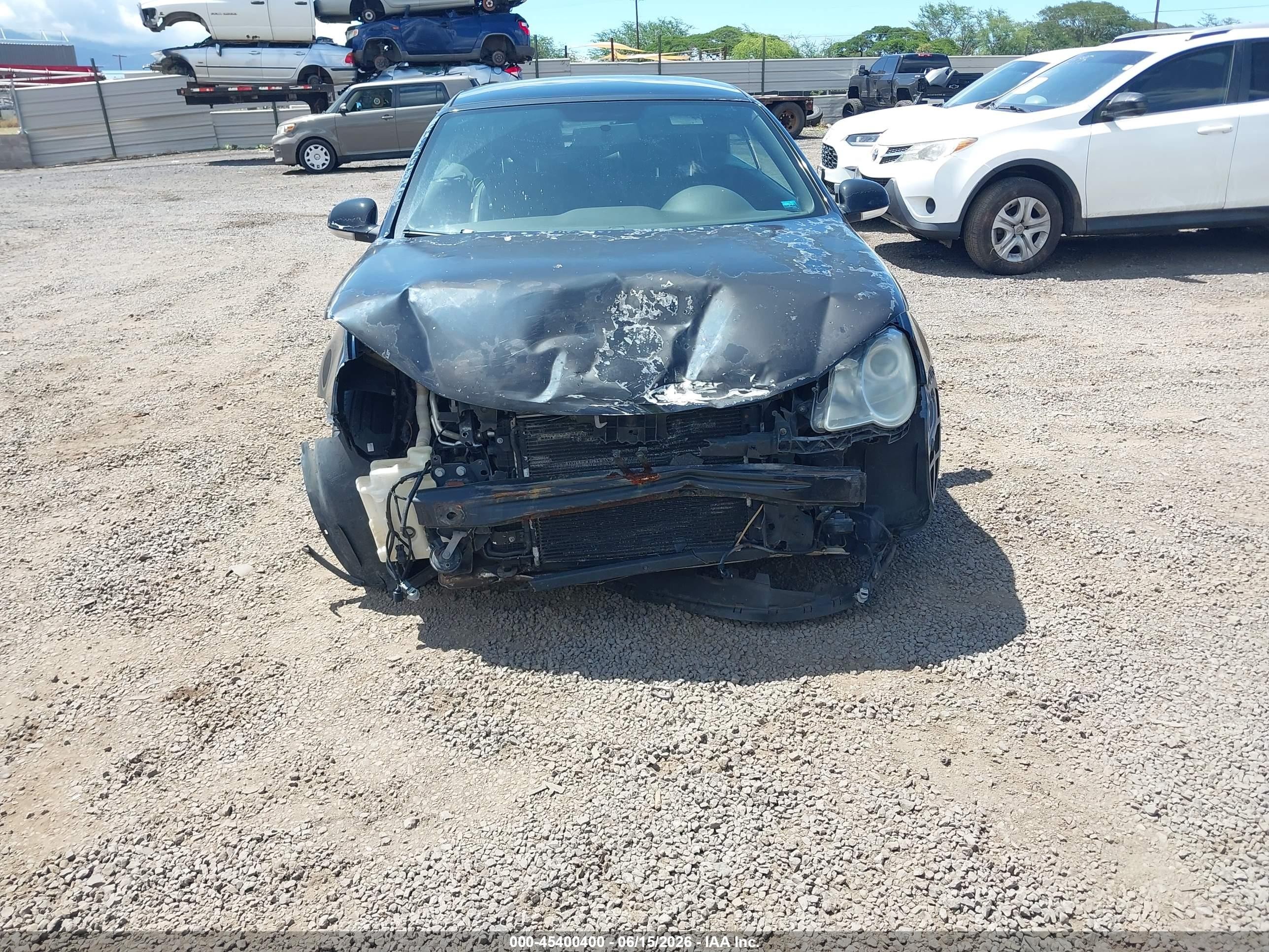 2008 Volkswagen Eos Komfort/turbo Black vin: WVWBA71F18V031029